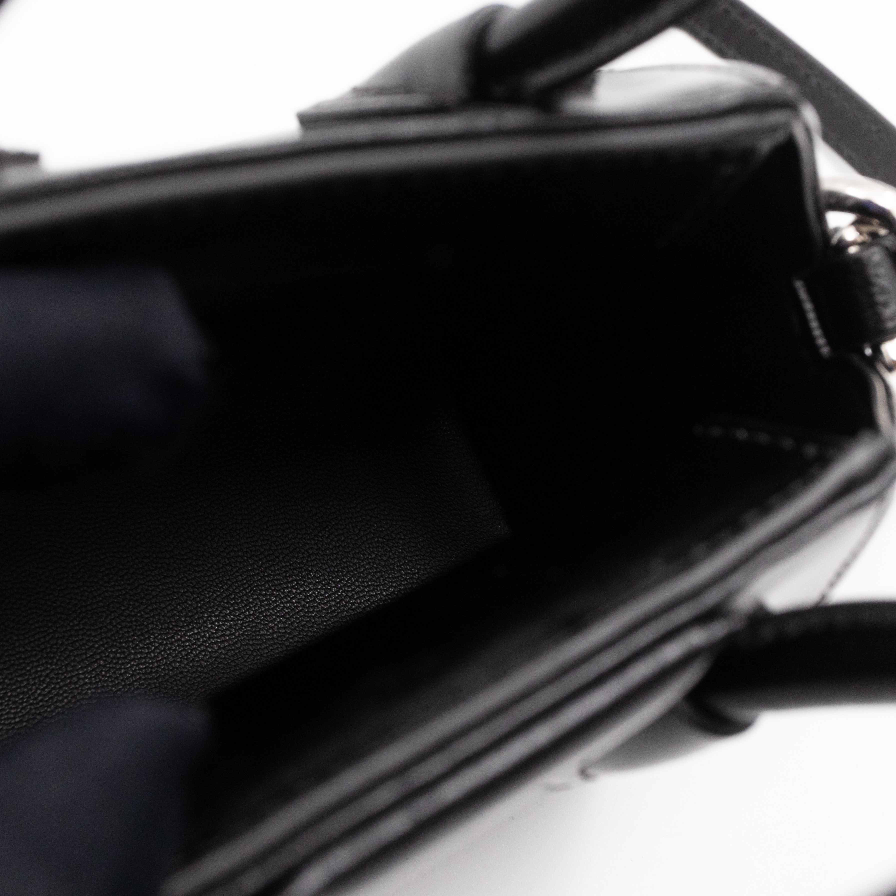 Antigona Micro Black Polished Calfskin Leather