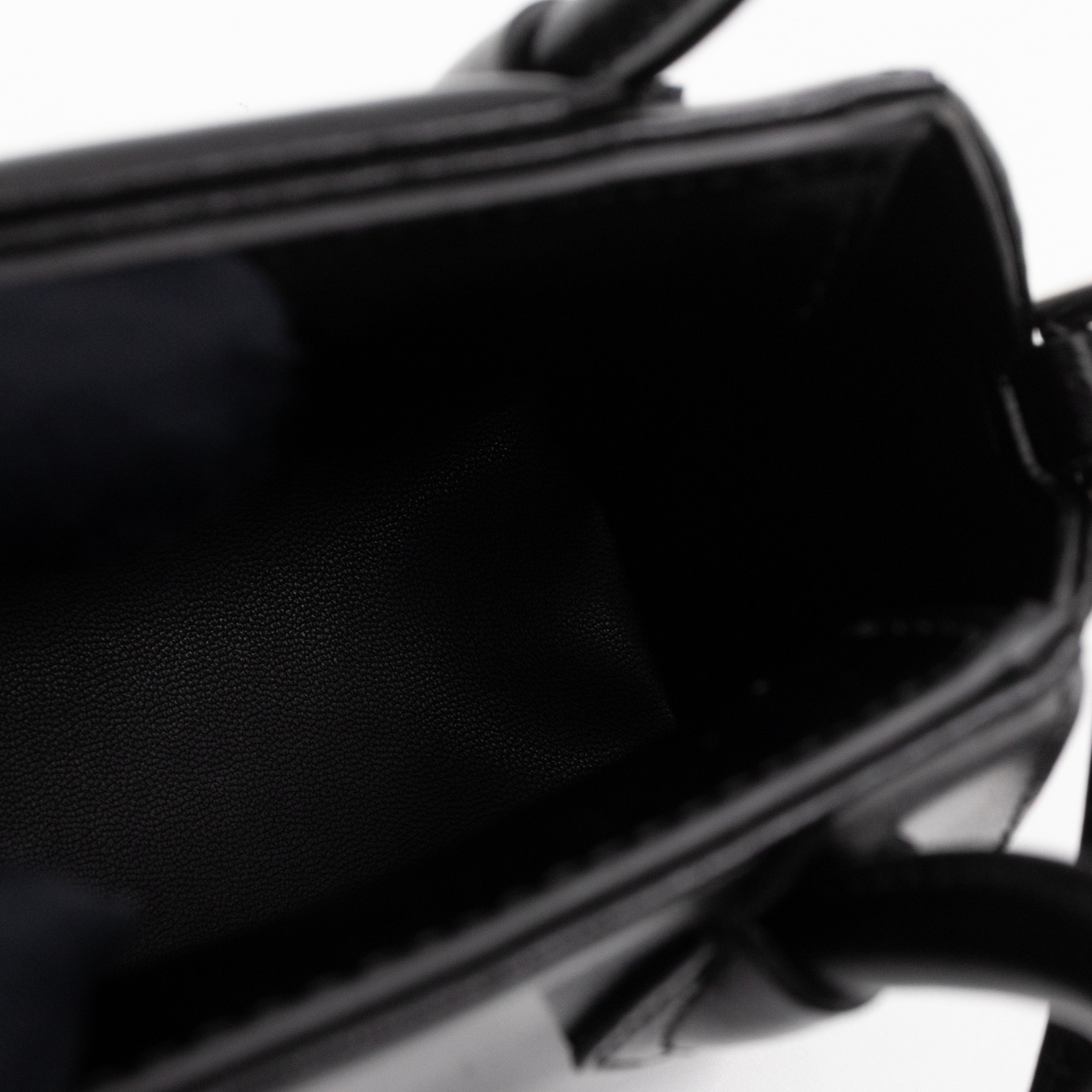 Antigona Micro Black Polished Calfskin Leather