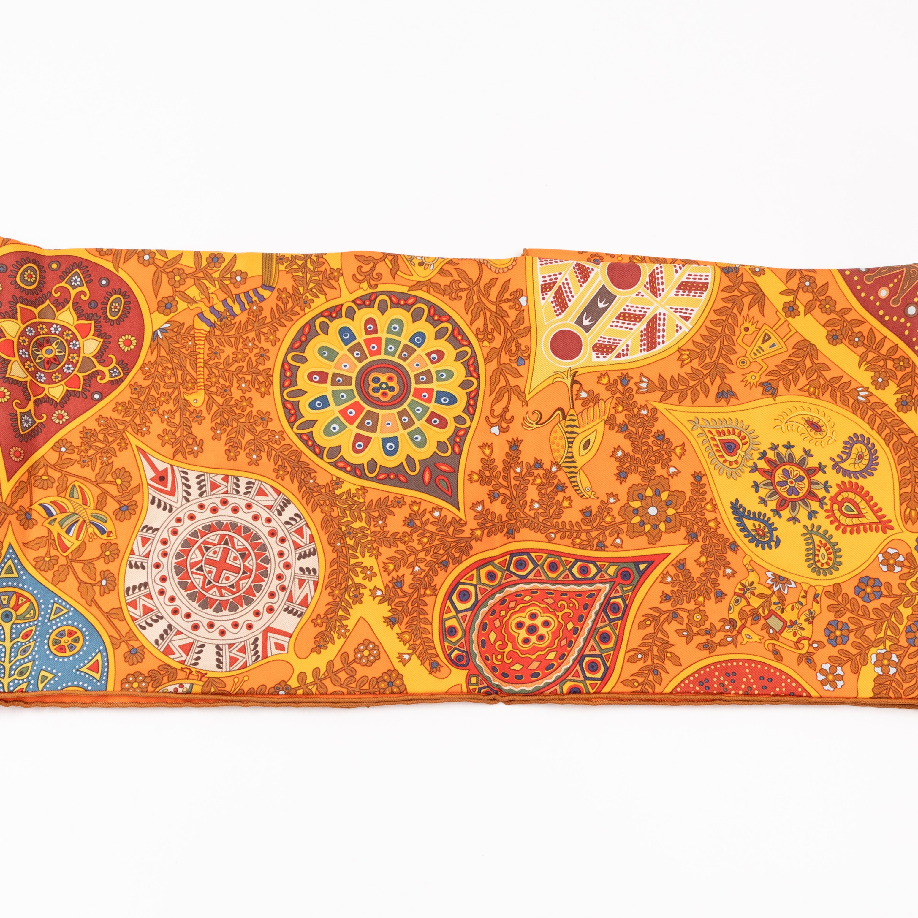 Silk Scarf 90 L’Arbre de Vie Orange