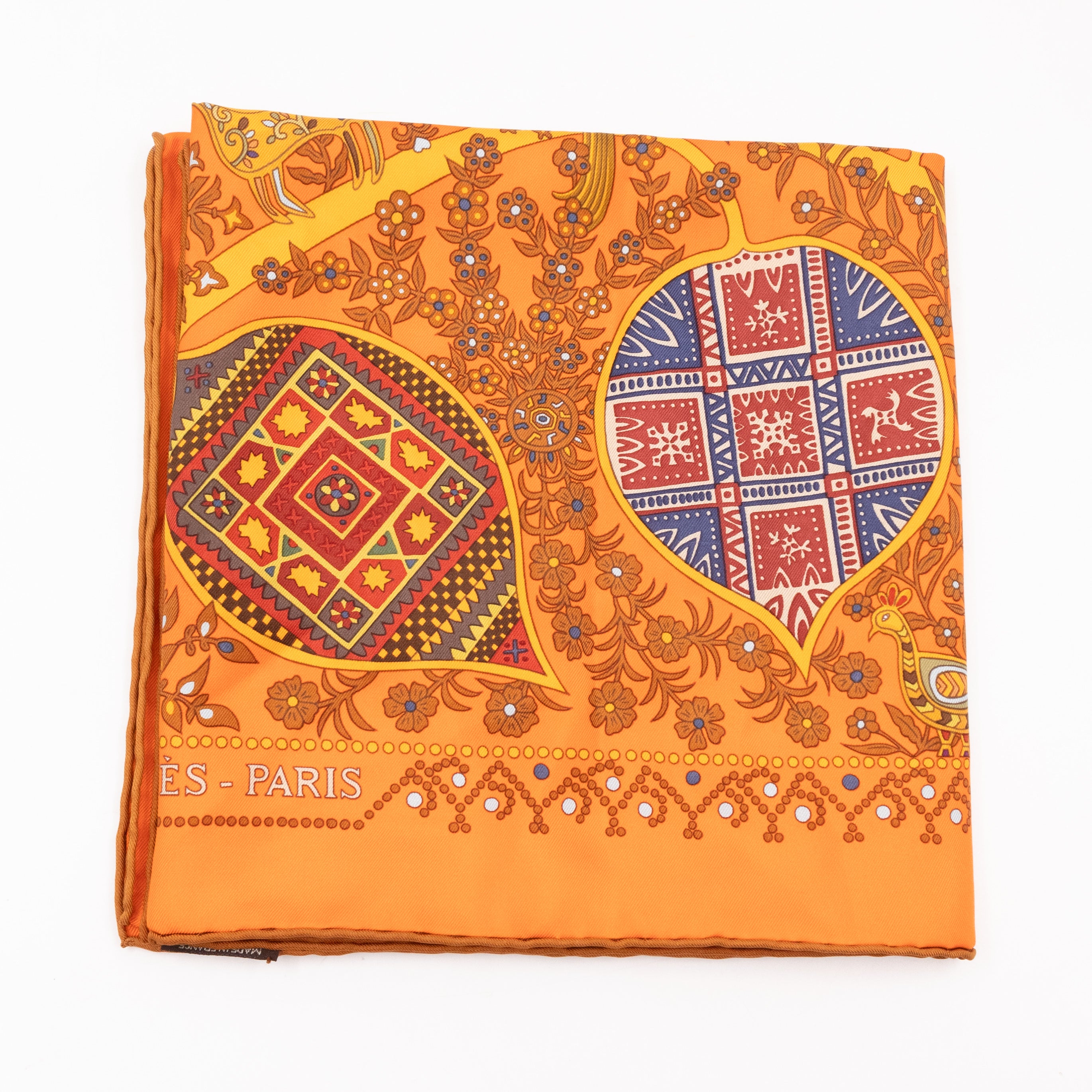 Silk Scarf 90 L’Arbre de Vie Orange