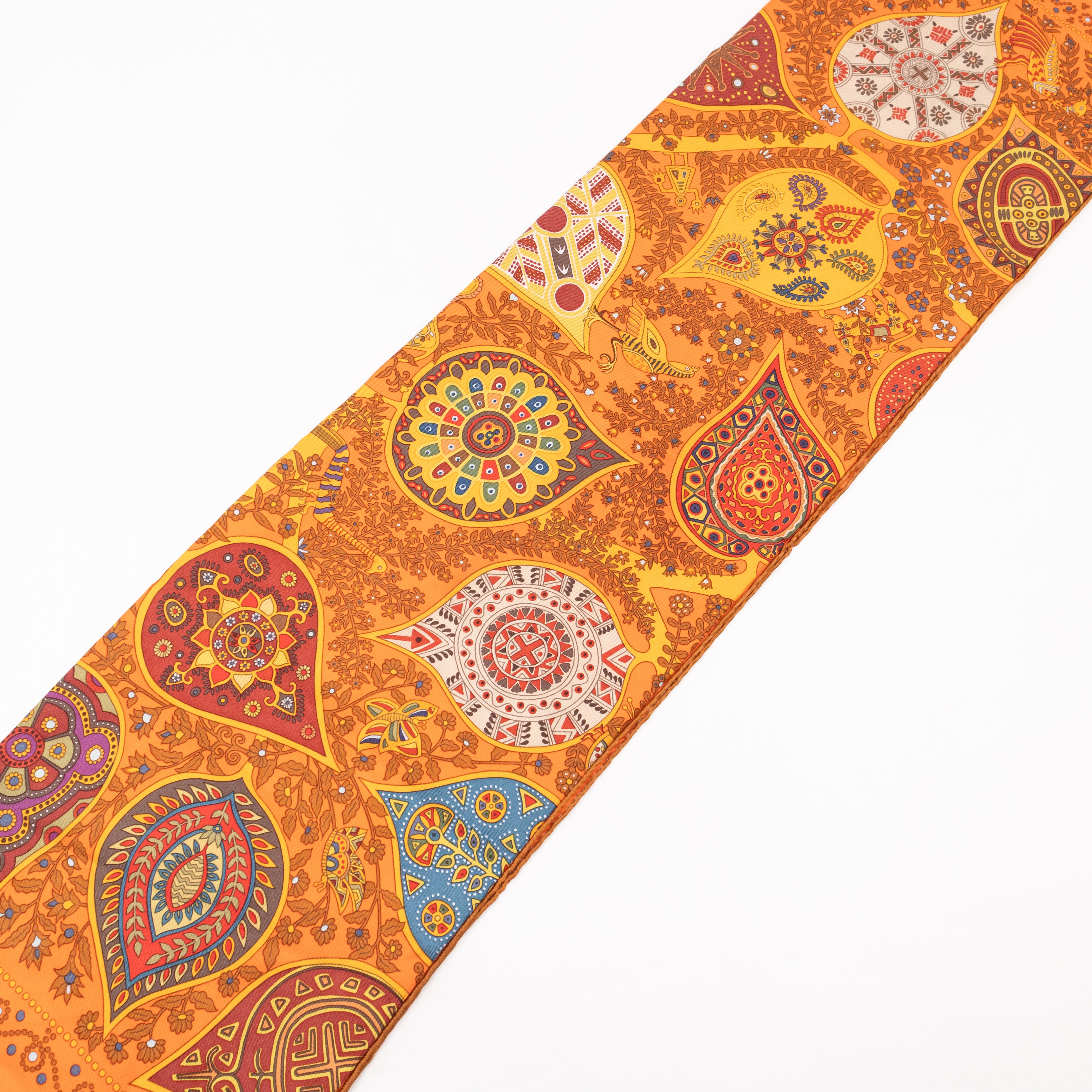 Silk Scarf 90 L’Arbre de Vie Orange