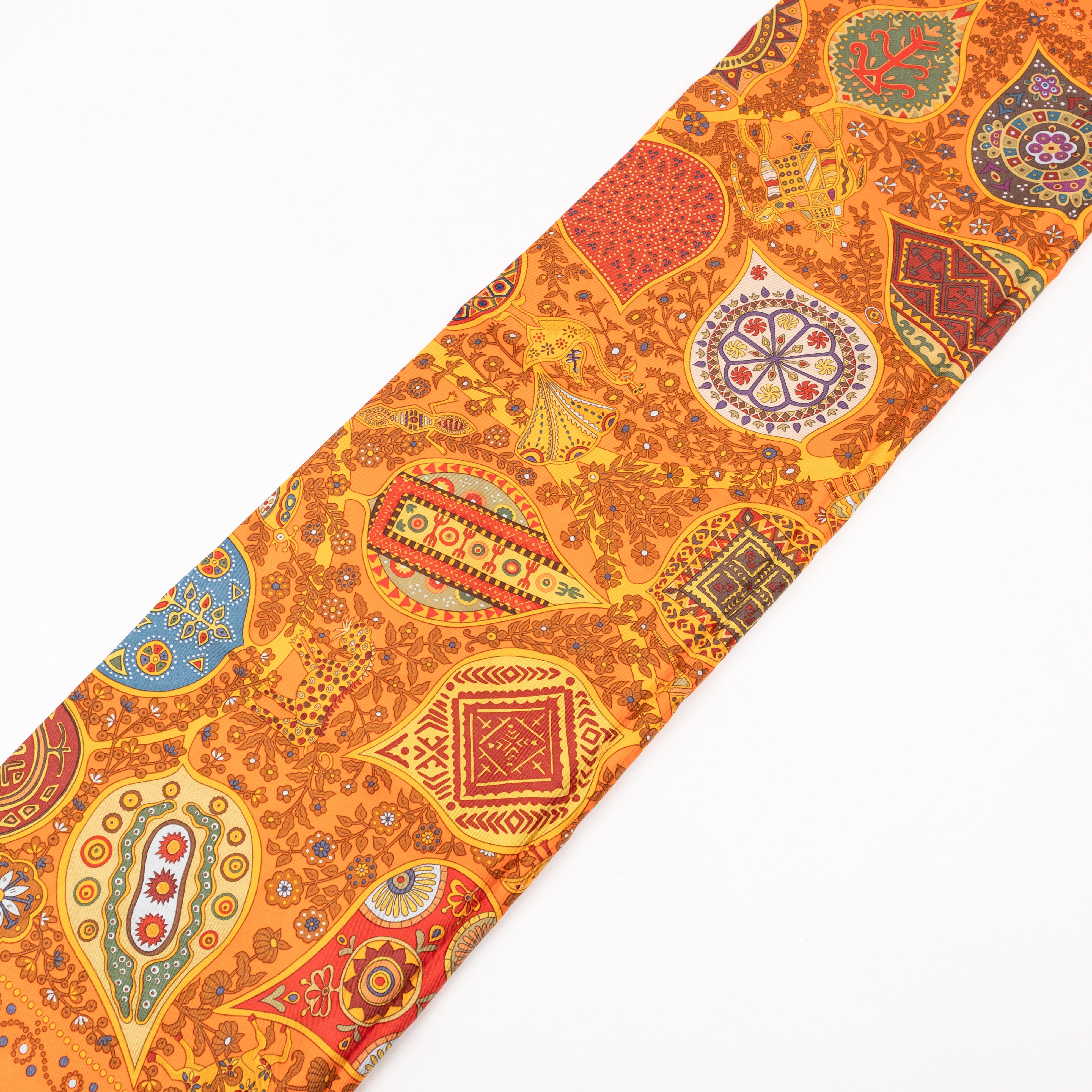 Silk Scarf 90 L’Arbre de Vie Orange