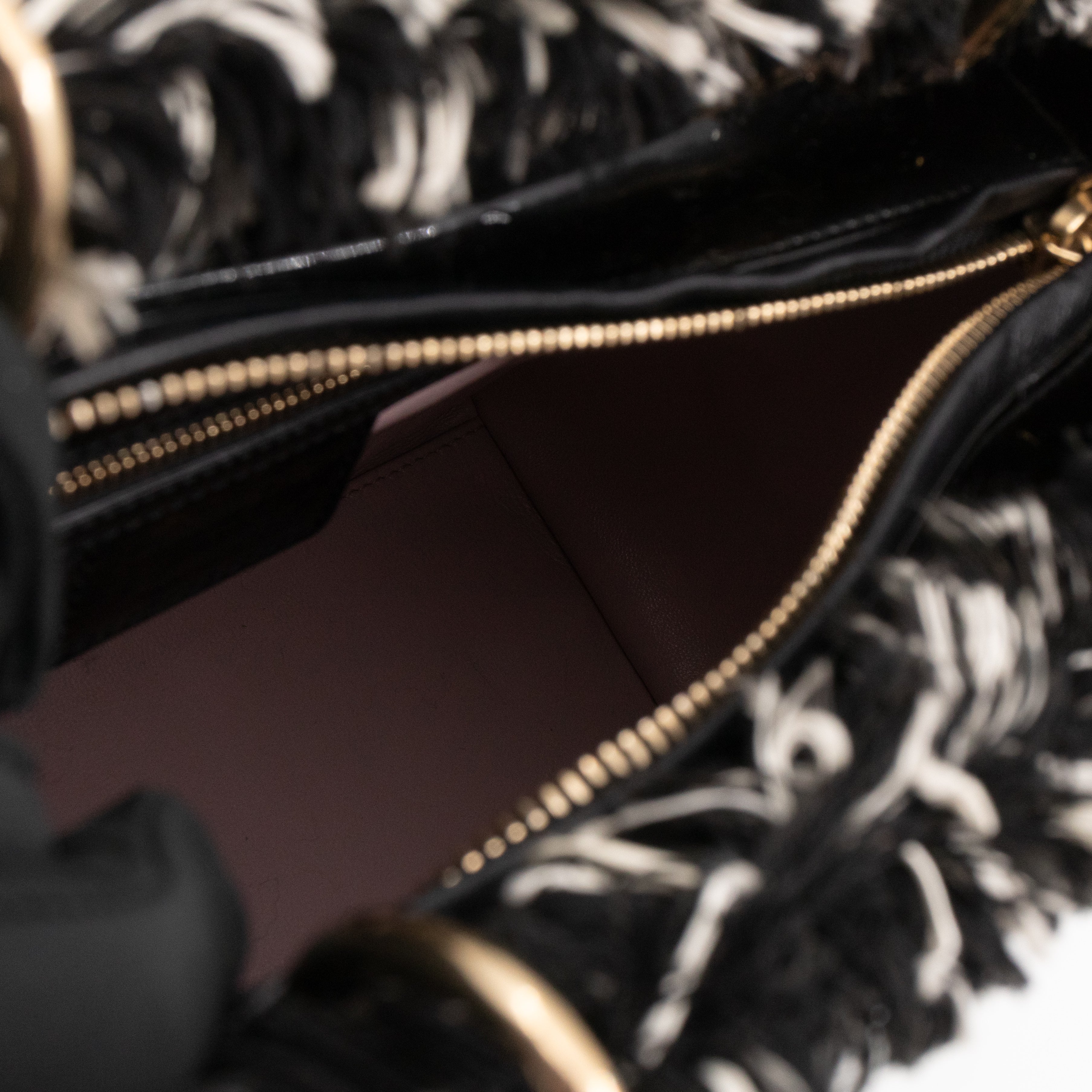 Lady Dior Medium Black & White Tweed