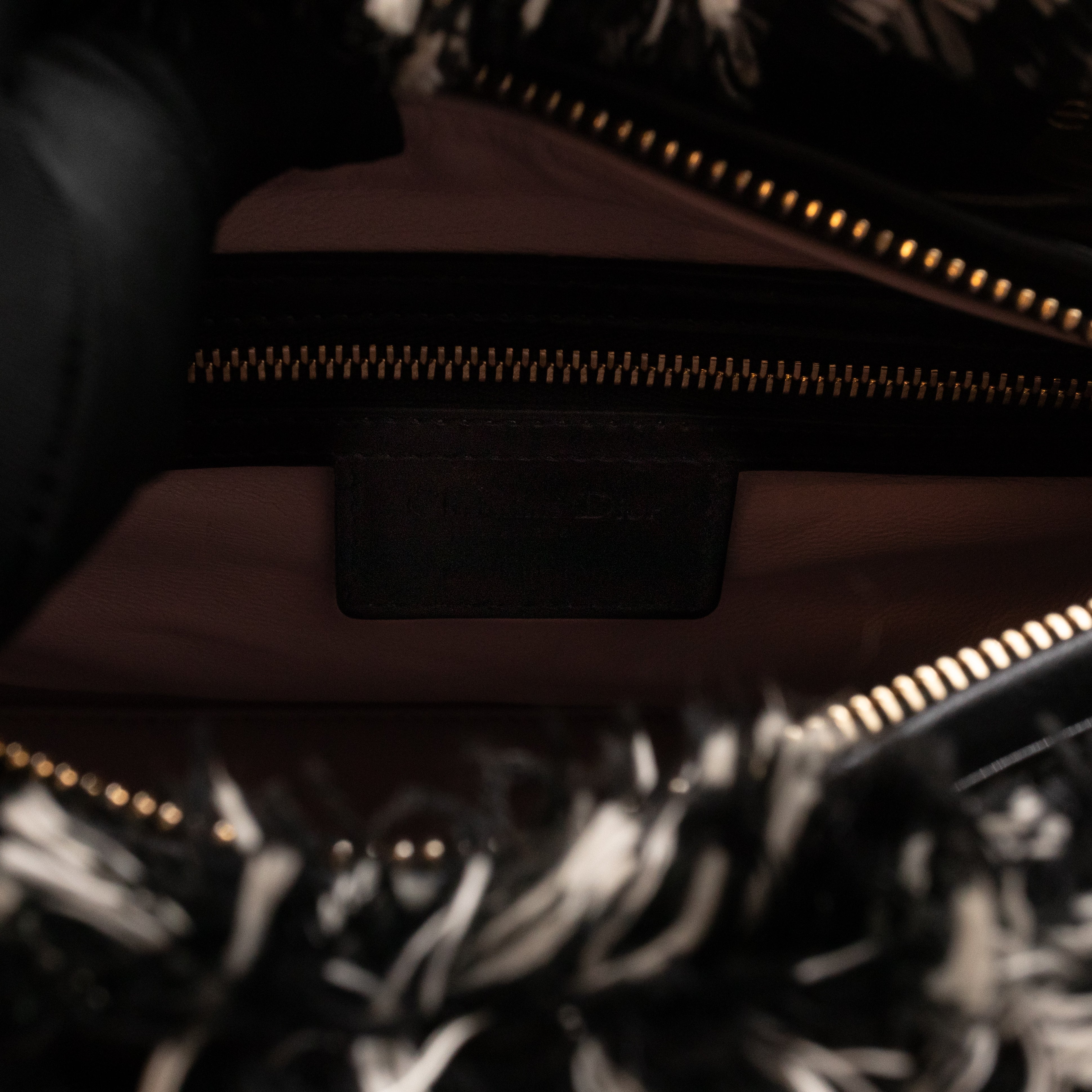 Lady Dior Medium Black & White Tweed