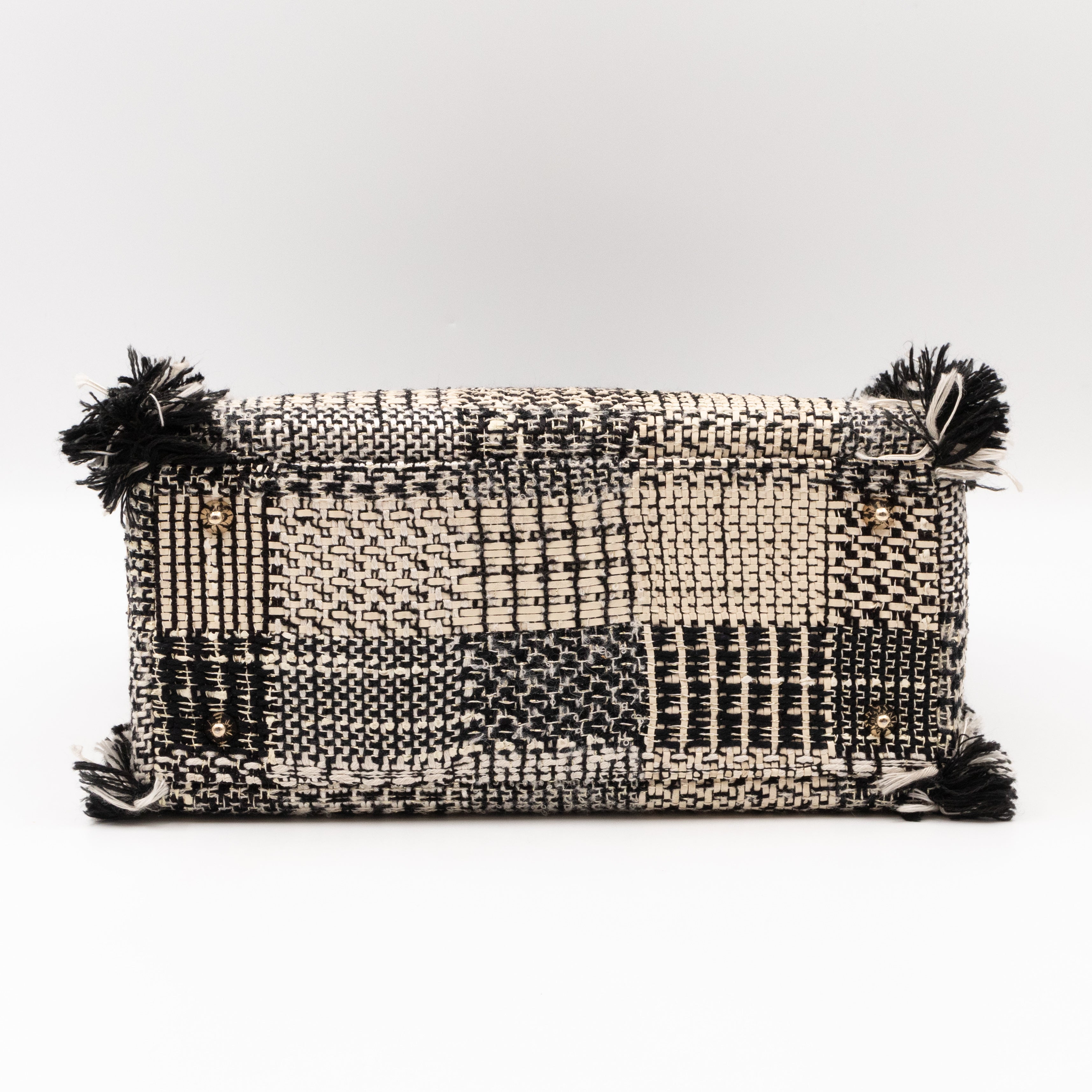 Lady Dior Medium Black & White Tweed