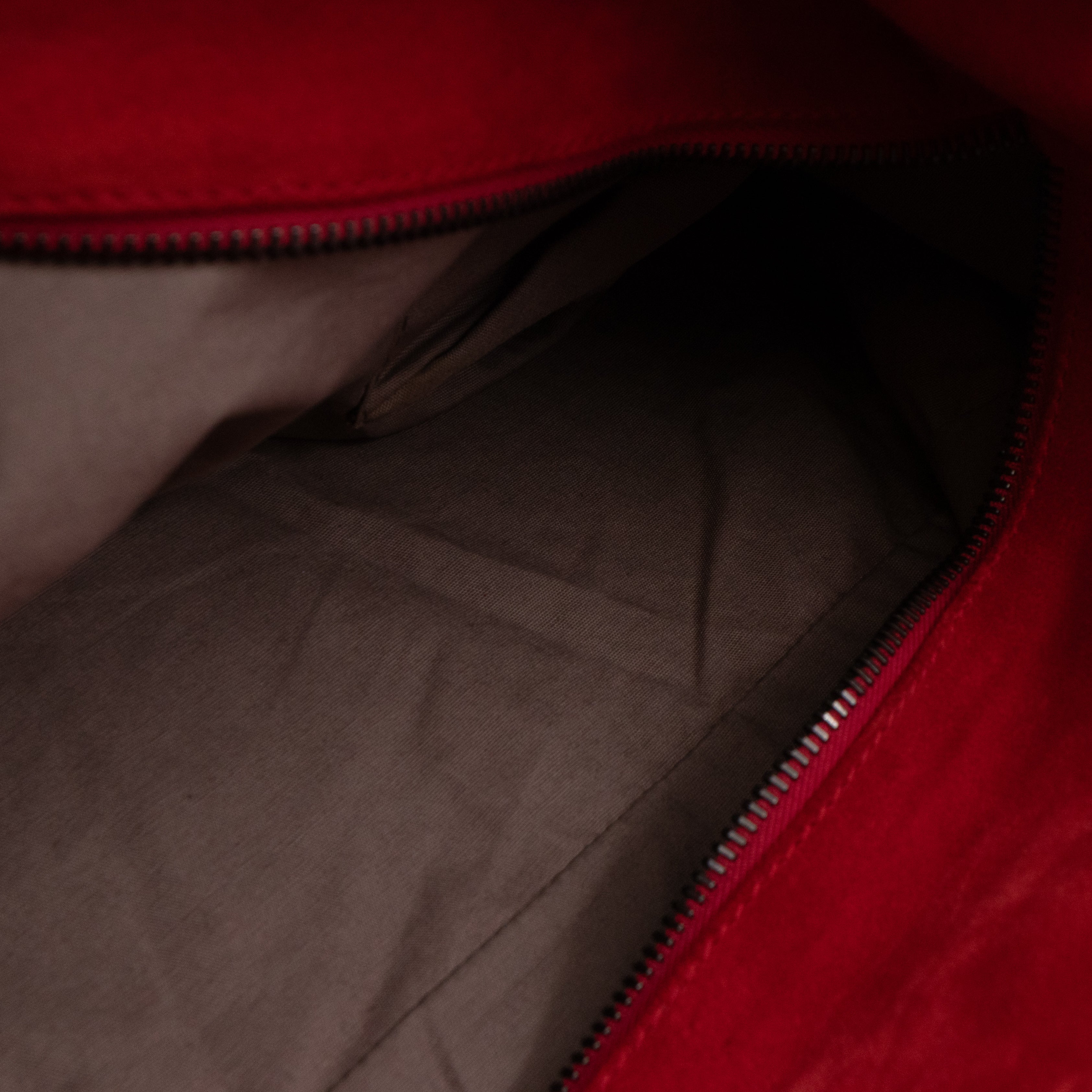 Knot Hobo Bag Red Intrecciato Suede