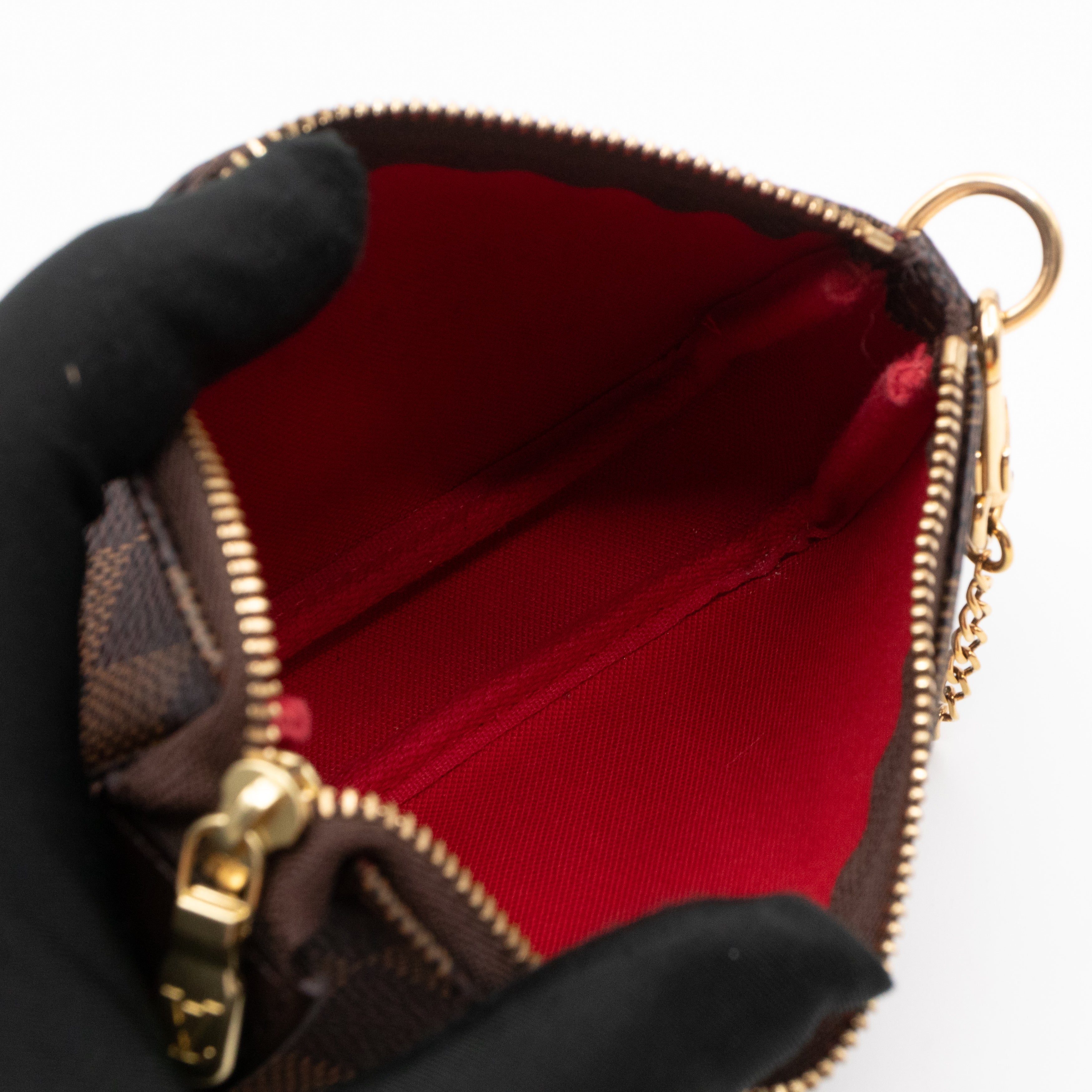 Mini Pochette Accessoires Damier Ebene