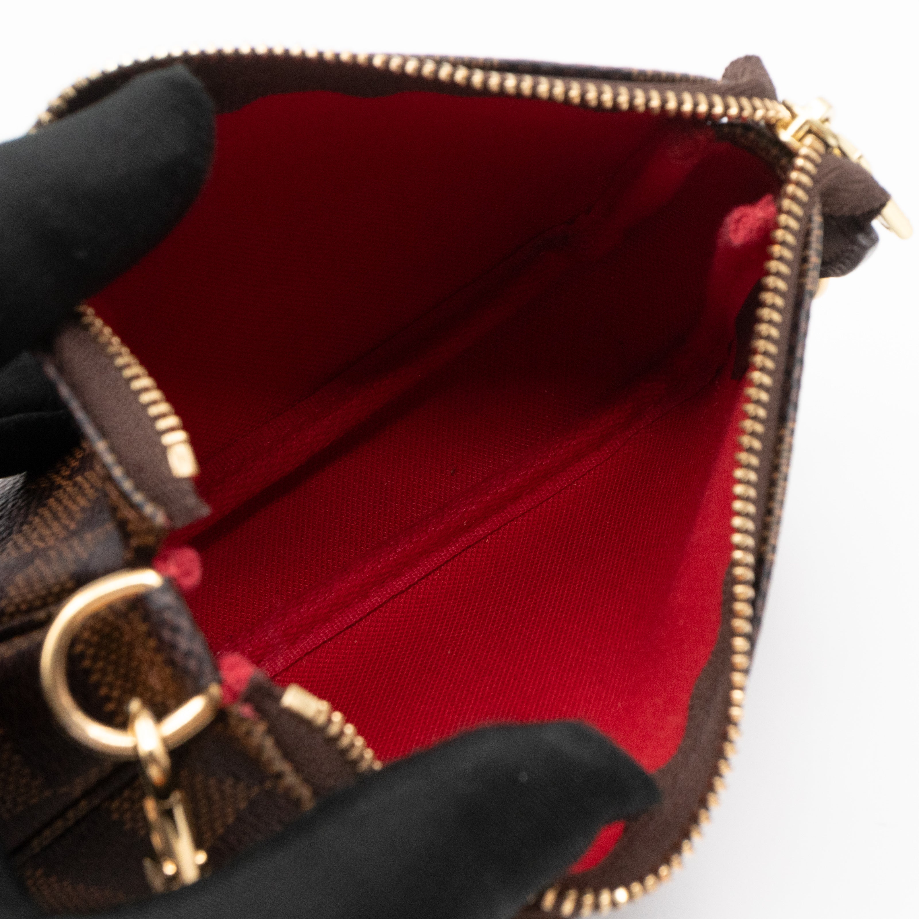 Mini Pochette Accessoires Damier Ebene