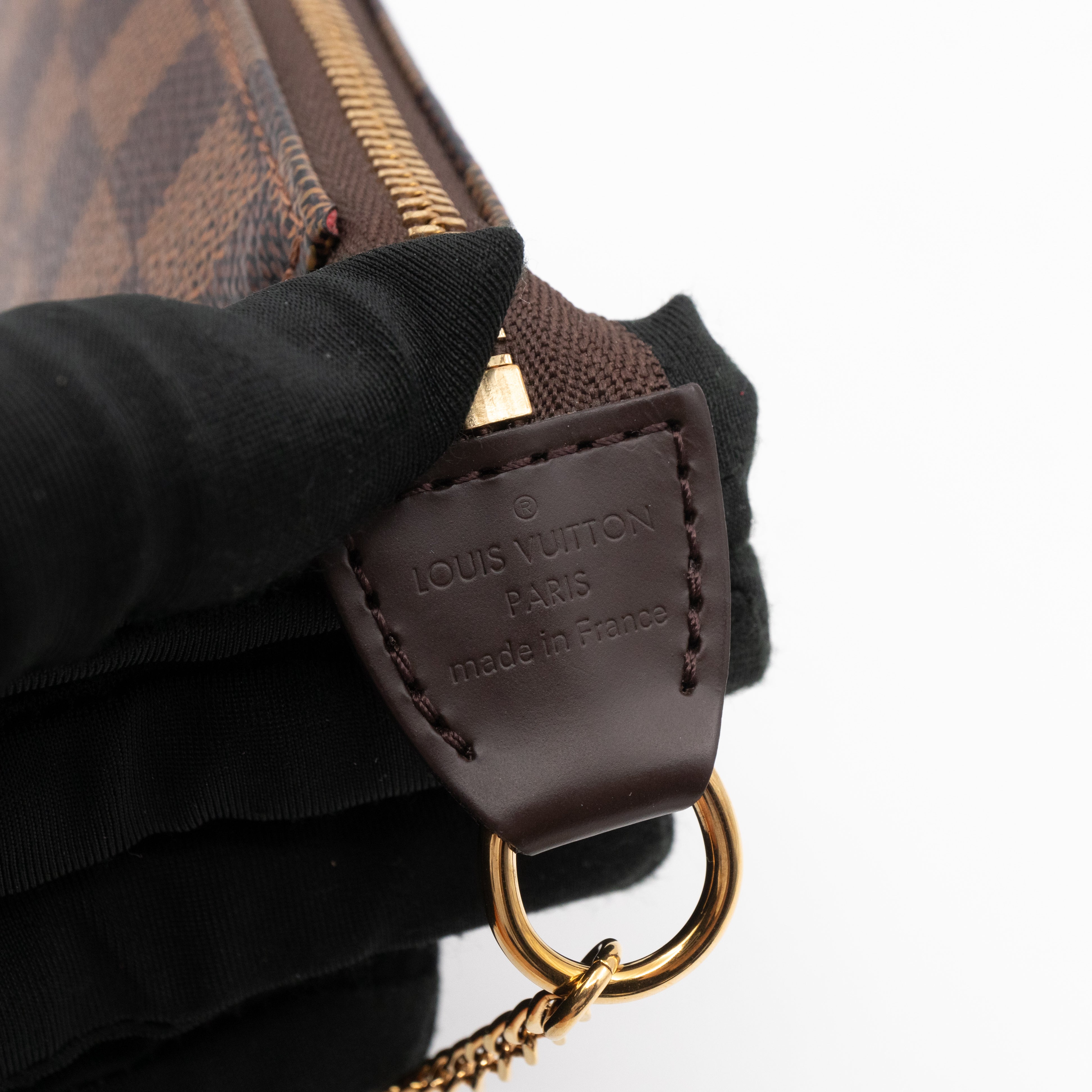 Mini Pochette Accessoires Damier Ebene