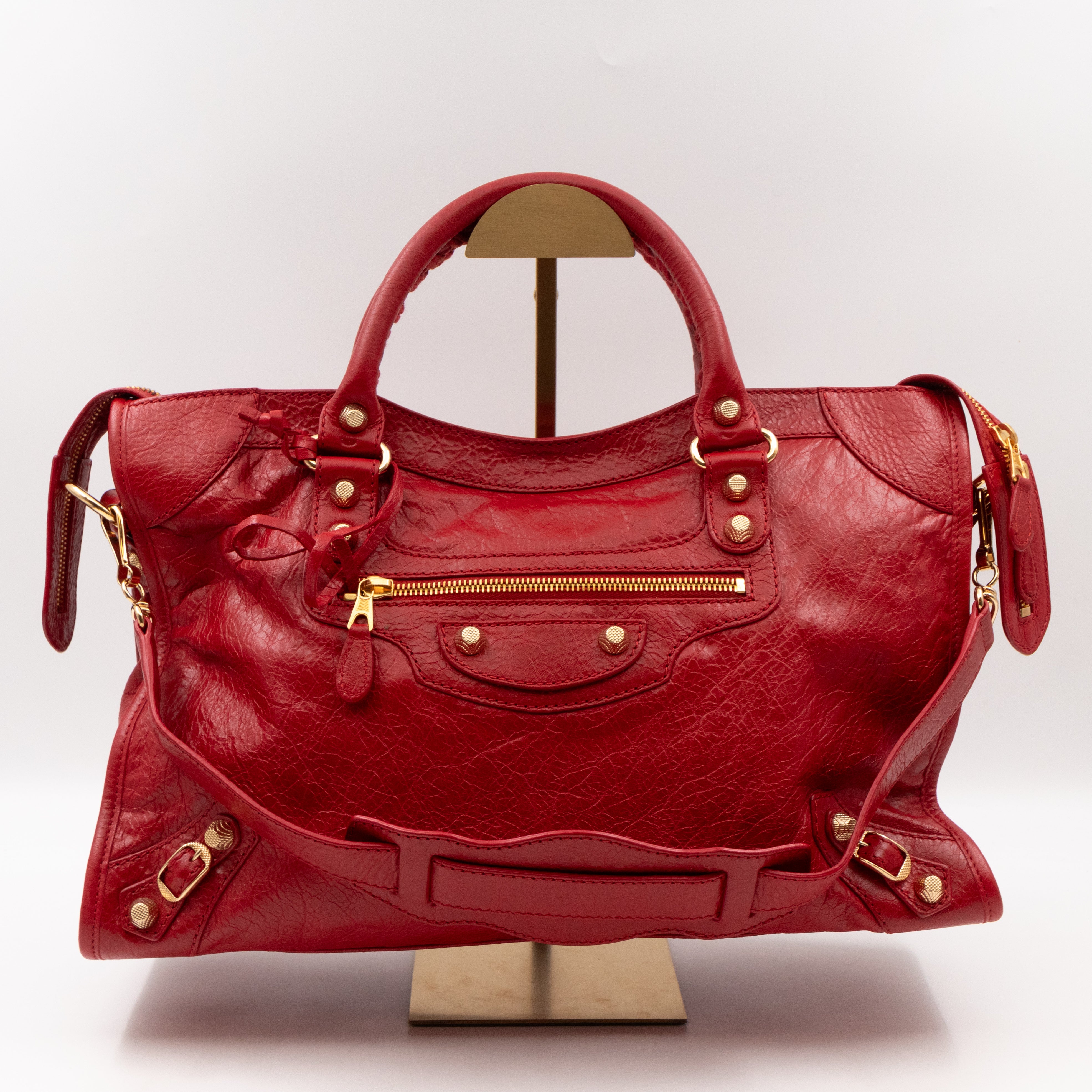 Classic City Red Leather