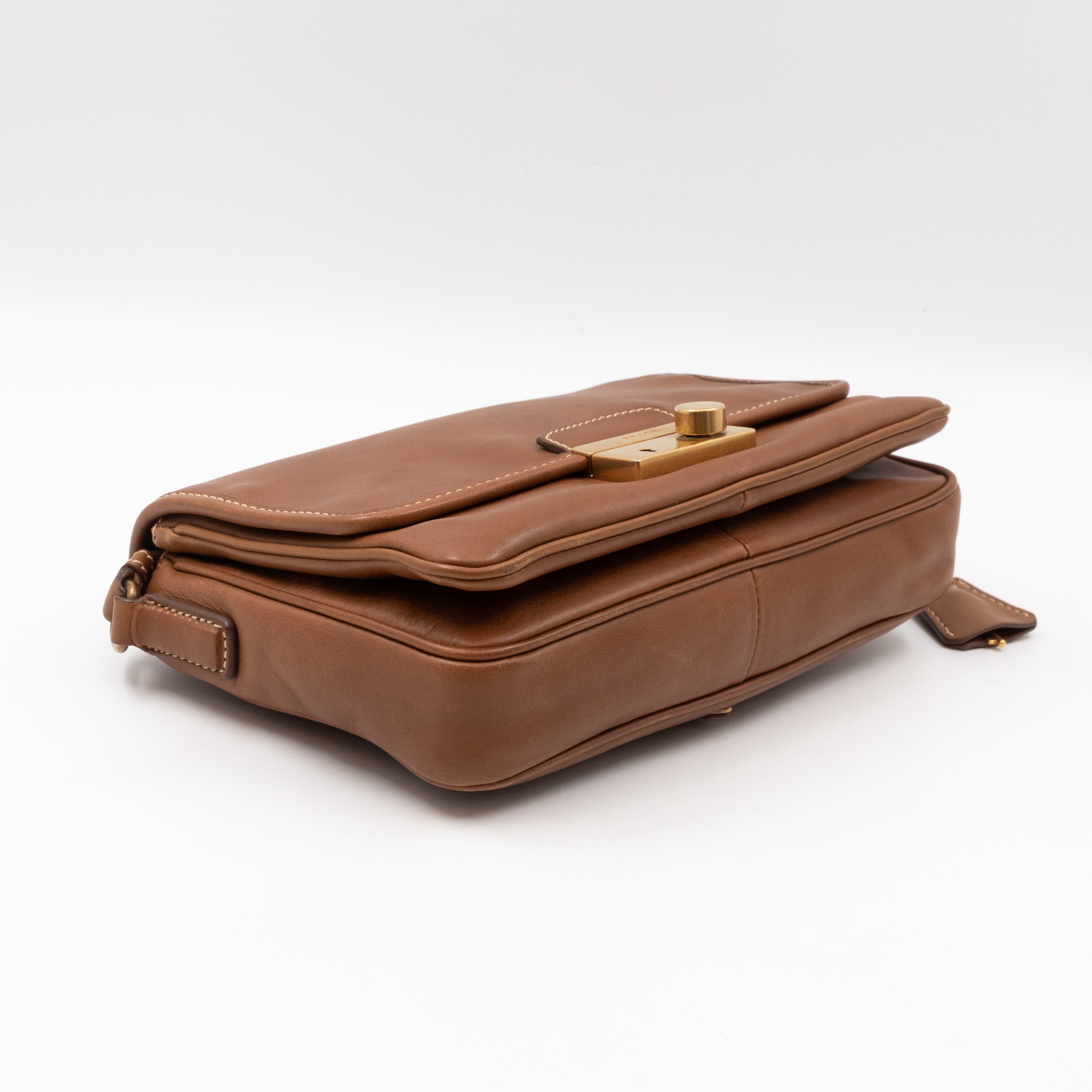 Sound Crossbody Bag Brown Leather