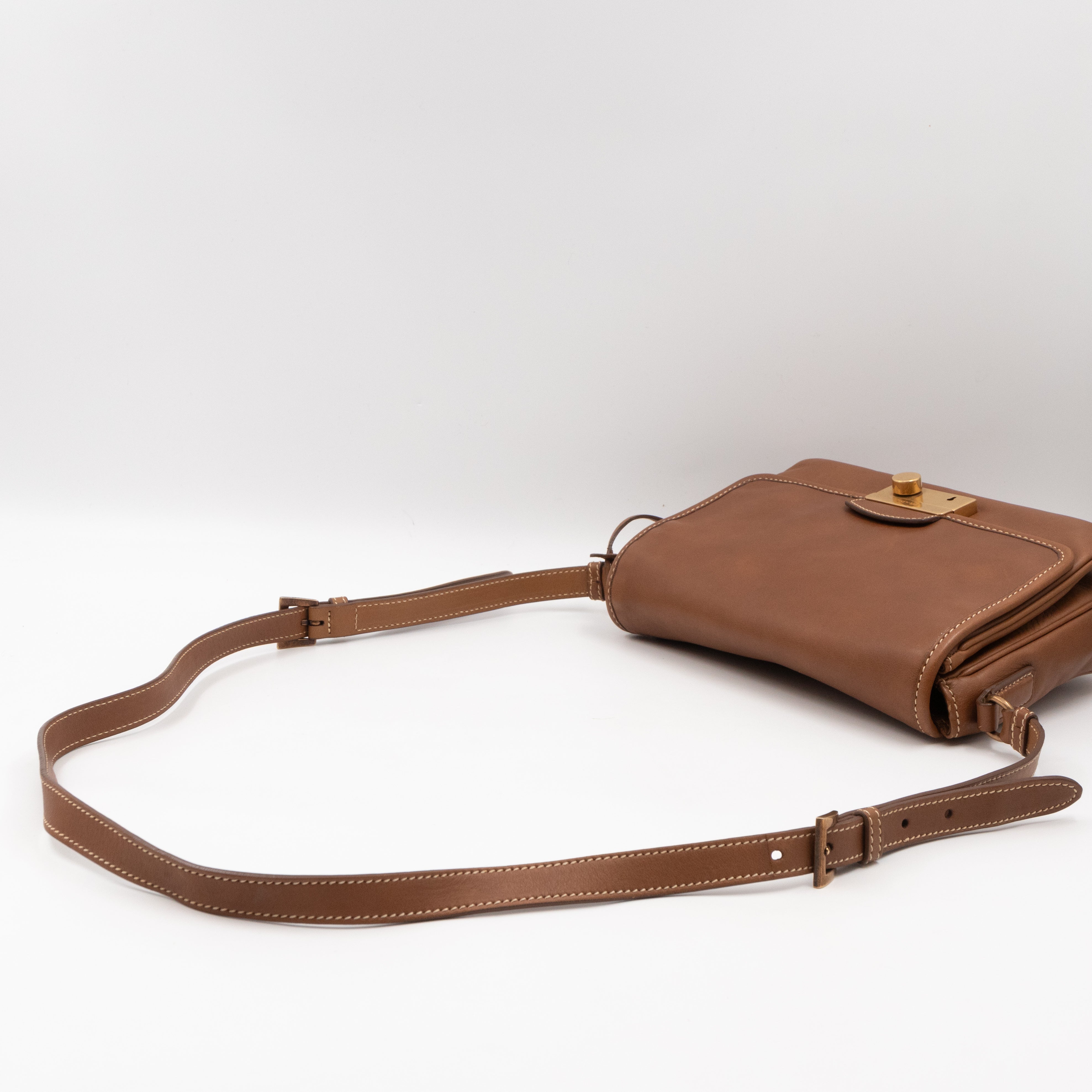 Sound Crossbody Bag Brown Leather