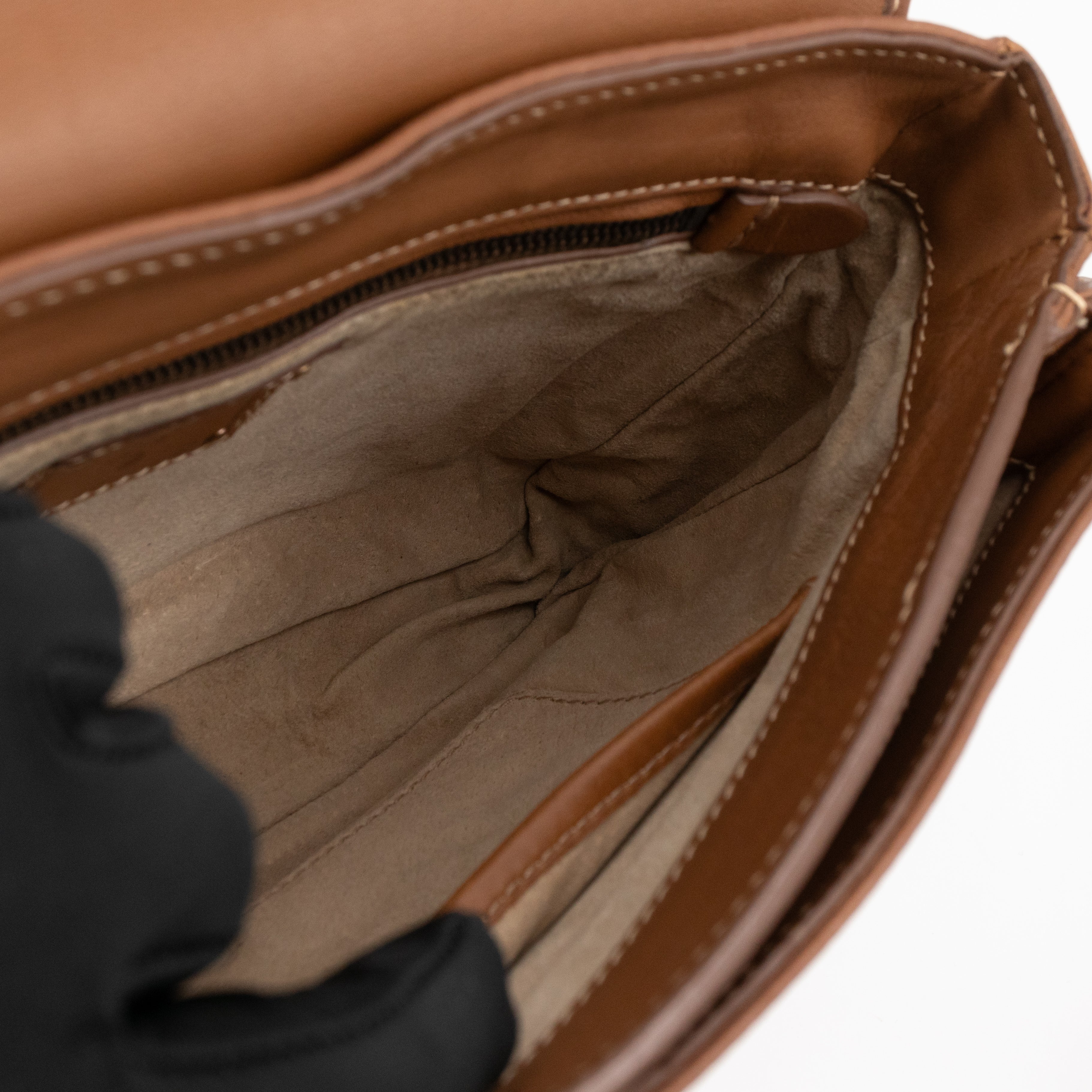 Sound Crossbody Bag Brown Leather