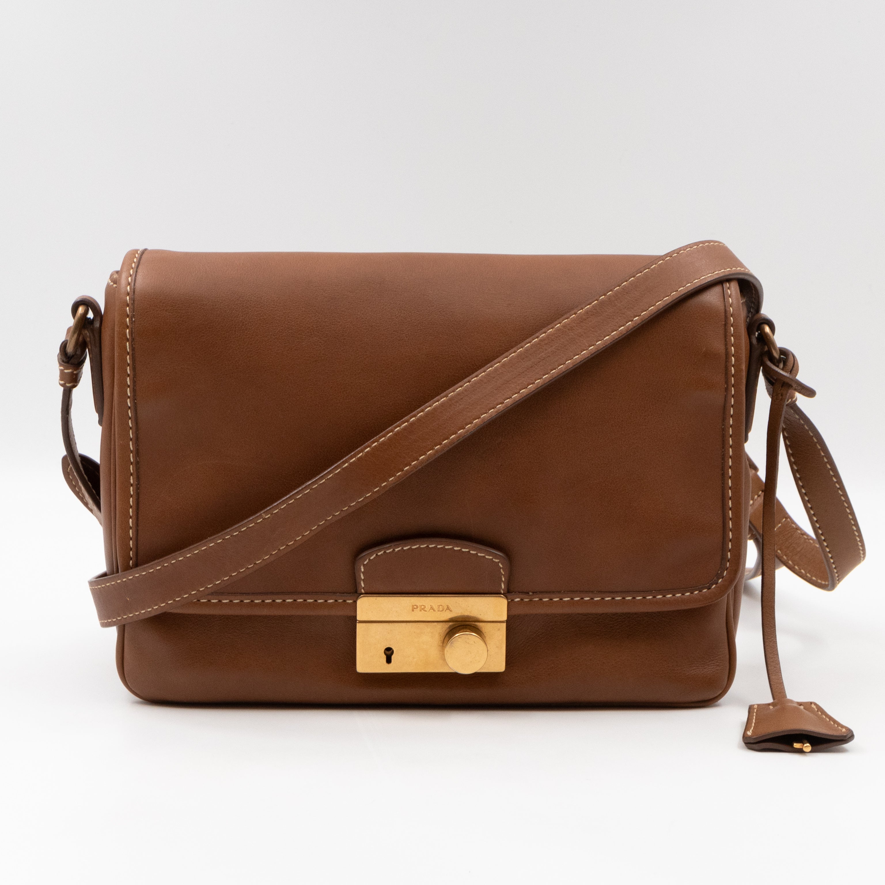 Sound Crossbody Bag Brown Leather