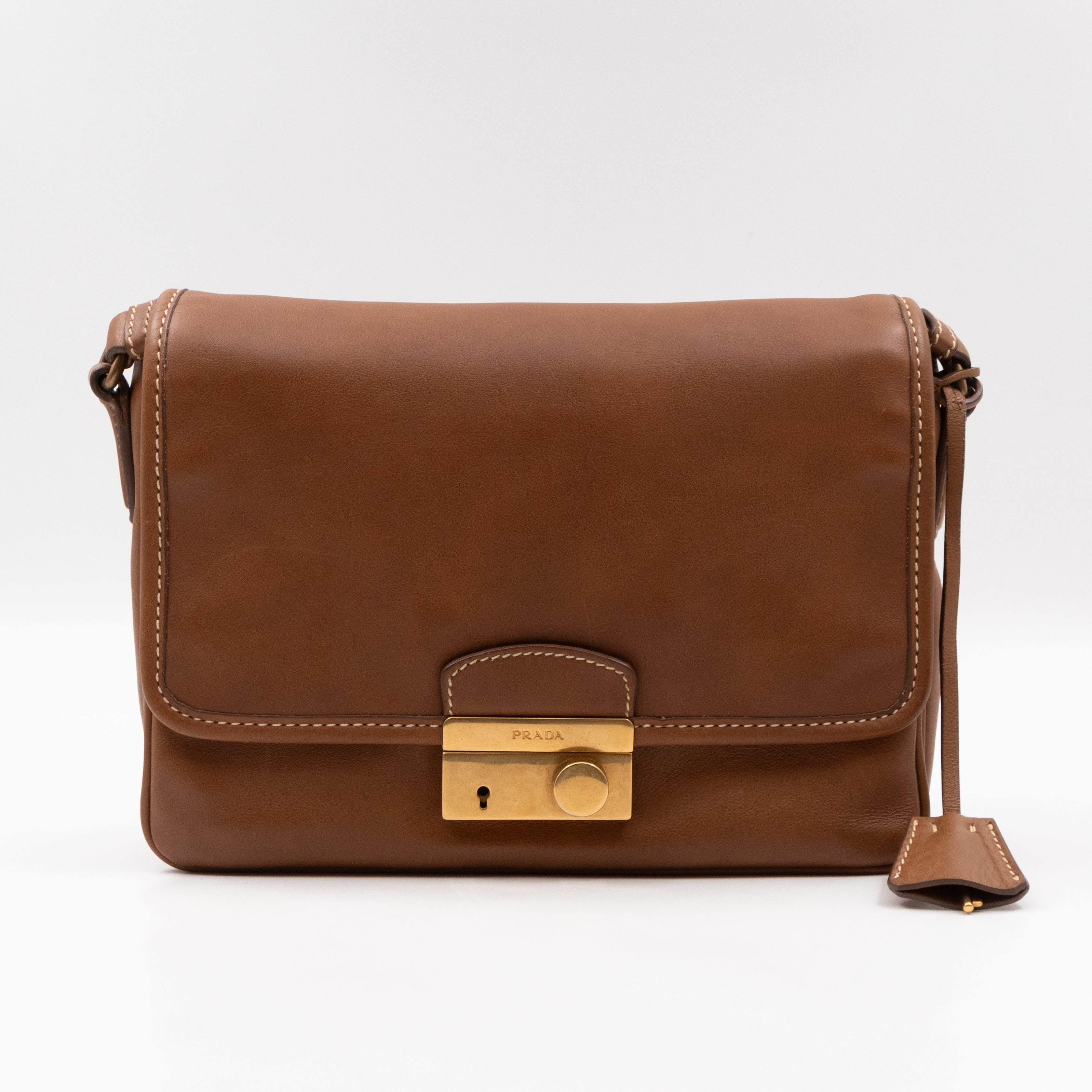 Sound Crossbody Bag Brown Leather