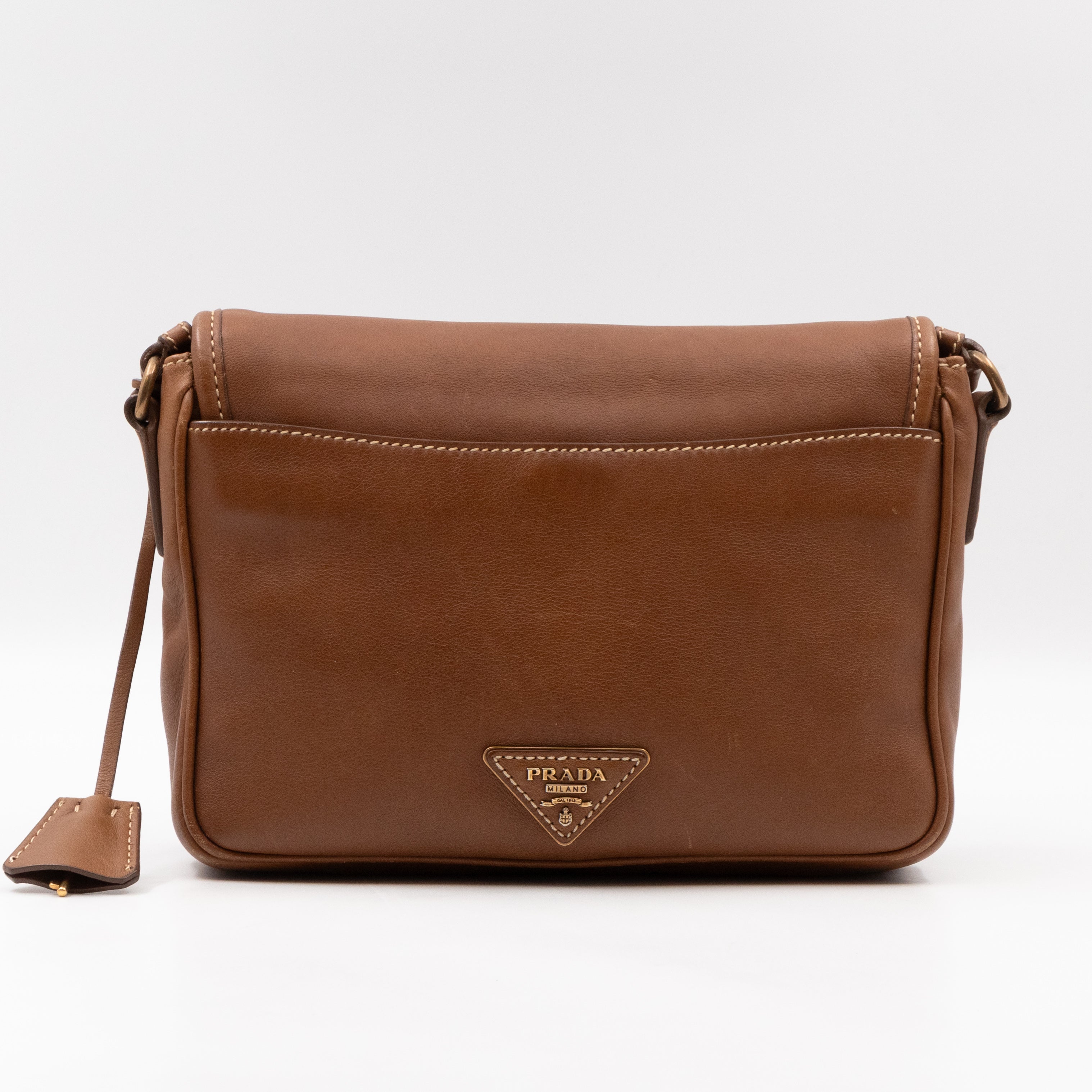 Sound Crossbody Bag Brown Leather