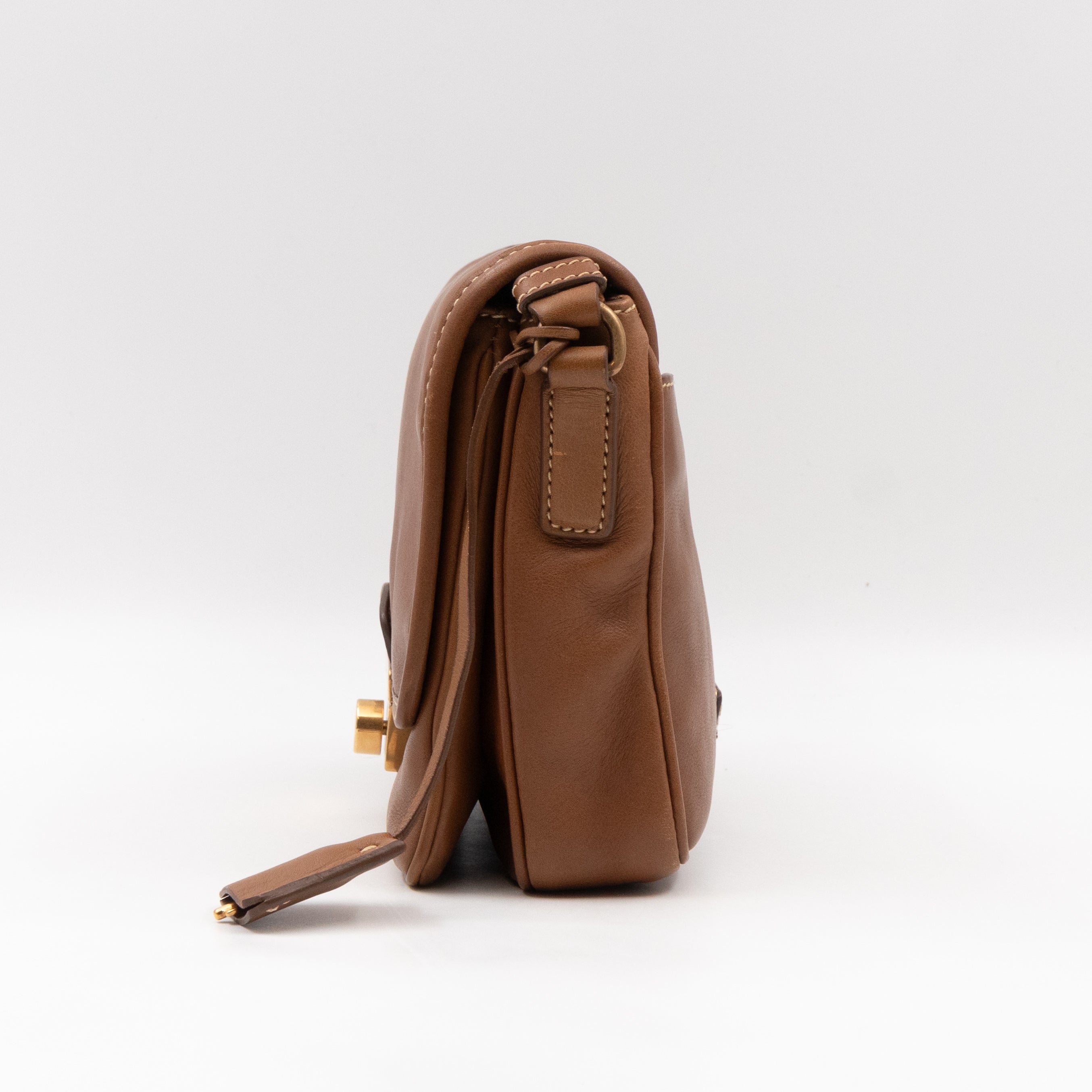 Sound Crossbody Bag Brown Leather