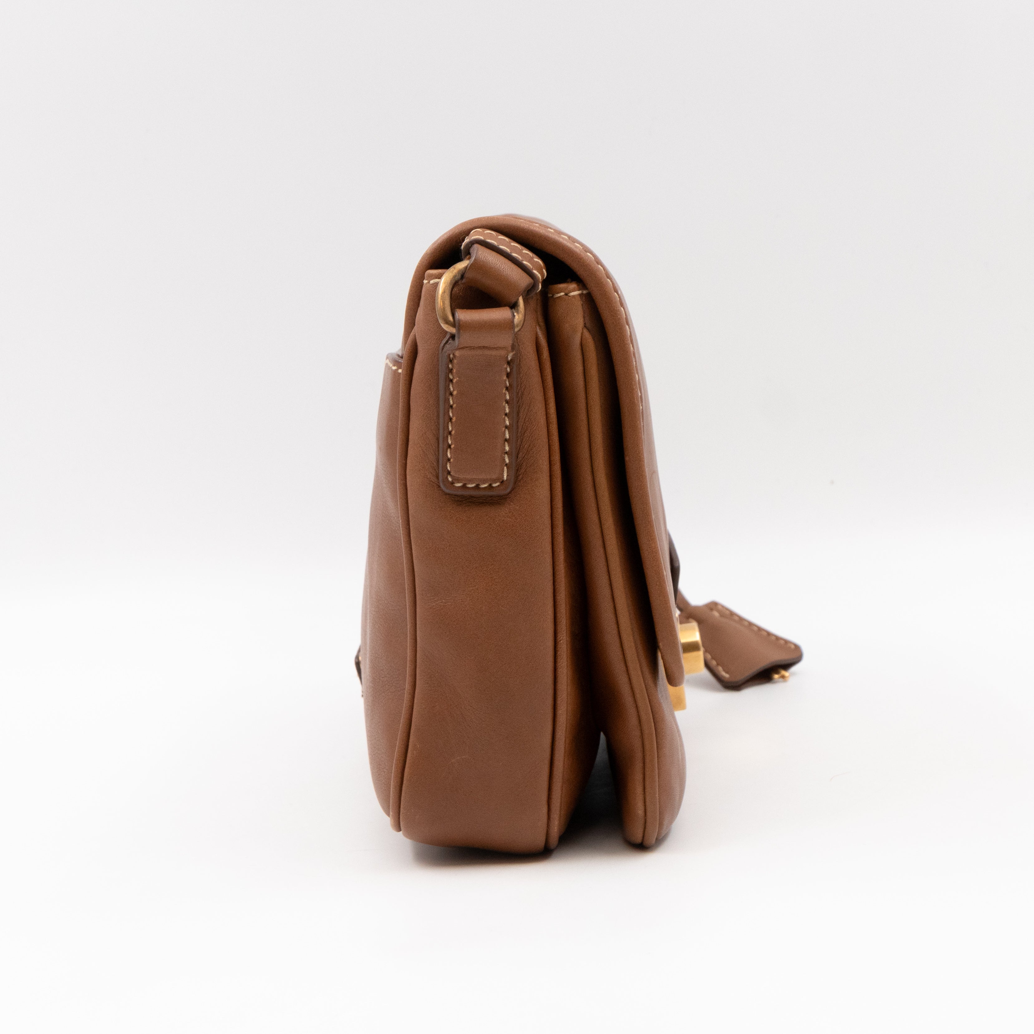 Sound Crossbody Bag Brown Leather