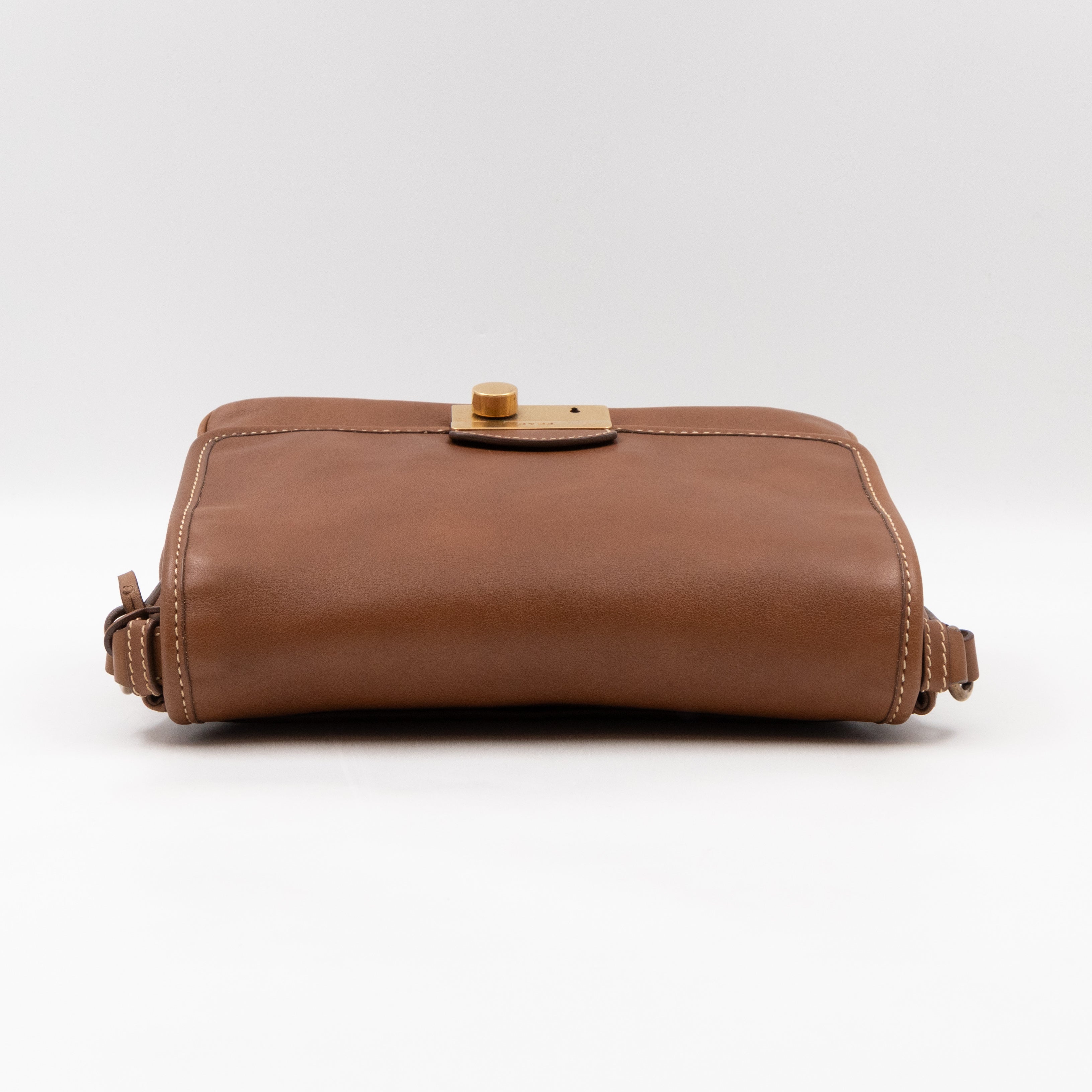 Sound Crossbody Bag Brown Leather