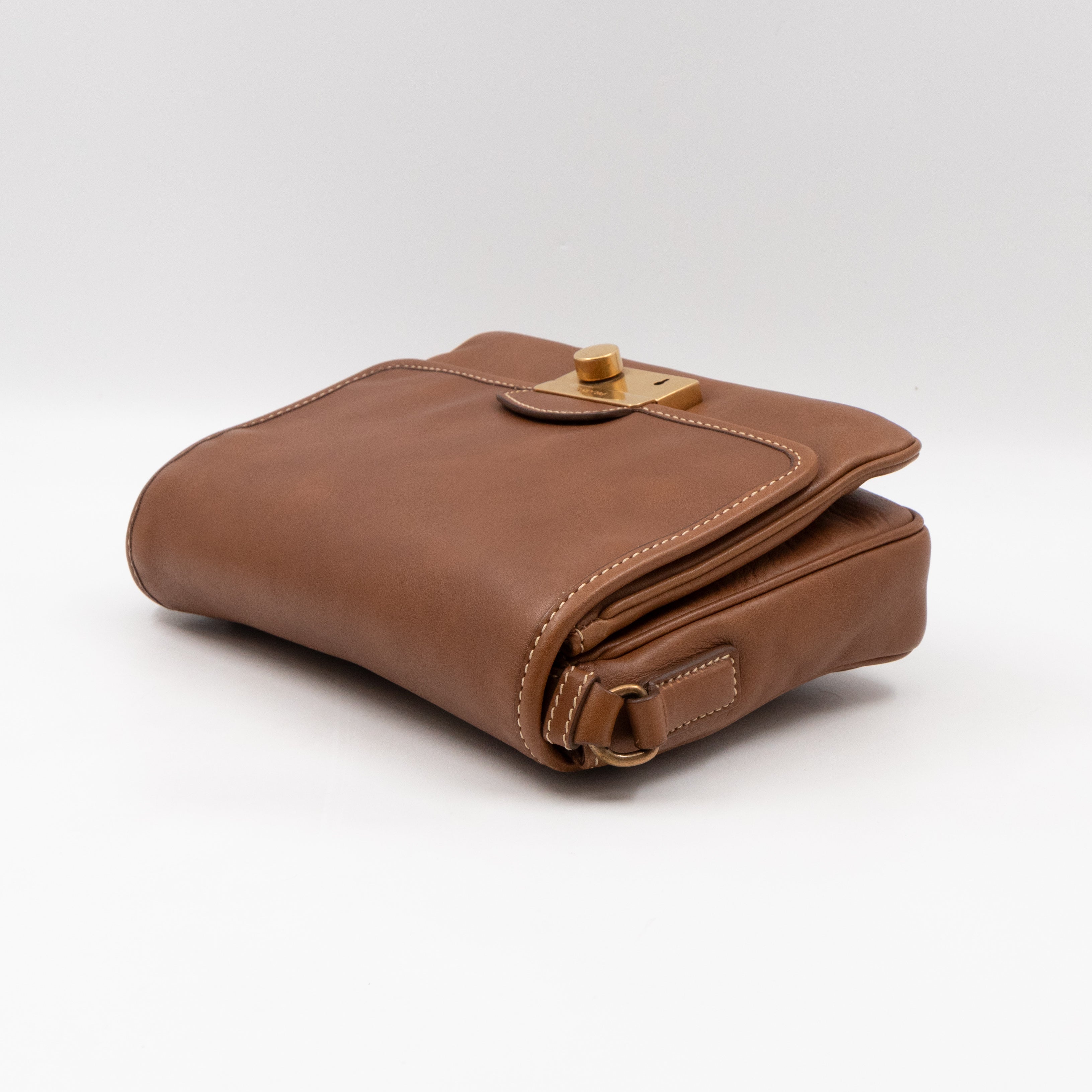 Sound Crossbody Bag Brown Leather