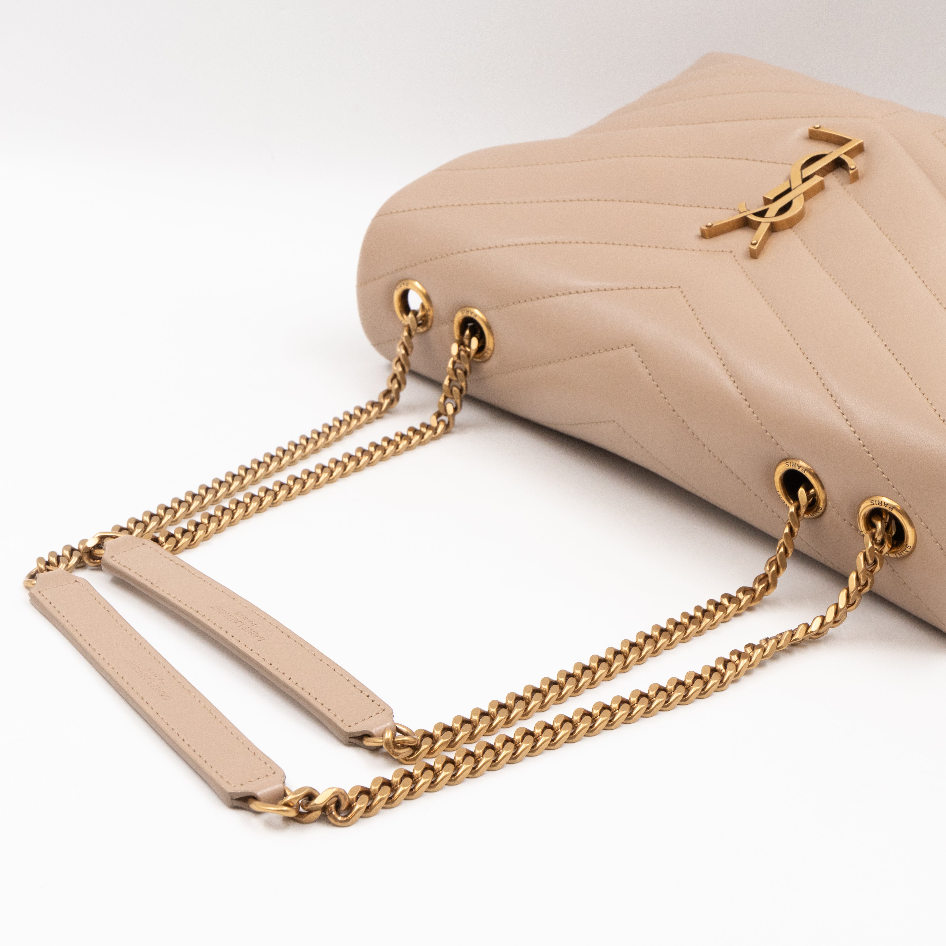 Loulou Medium Beige Leather