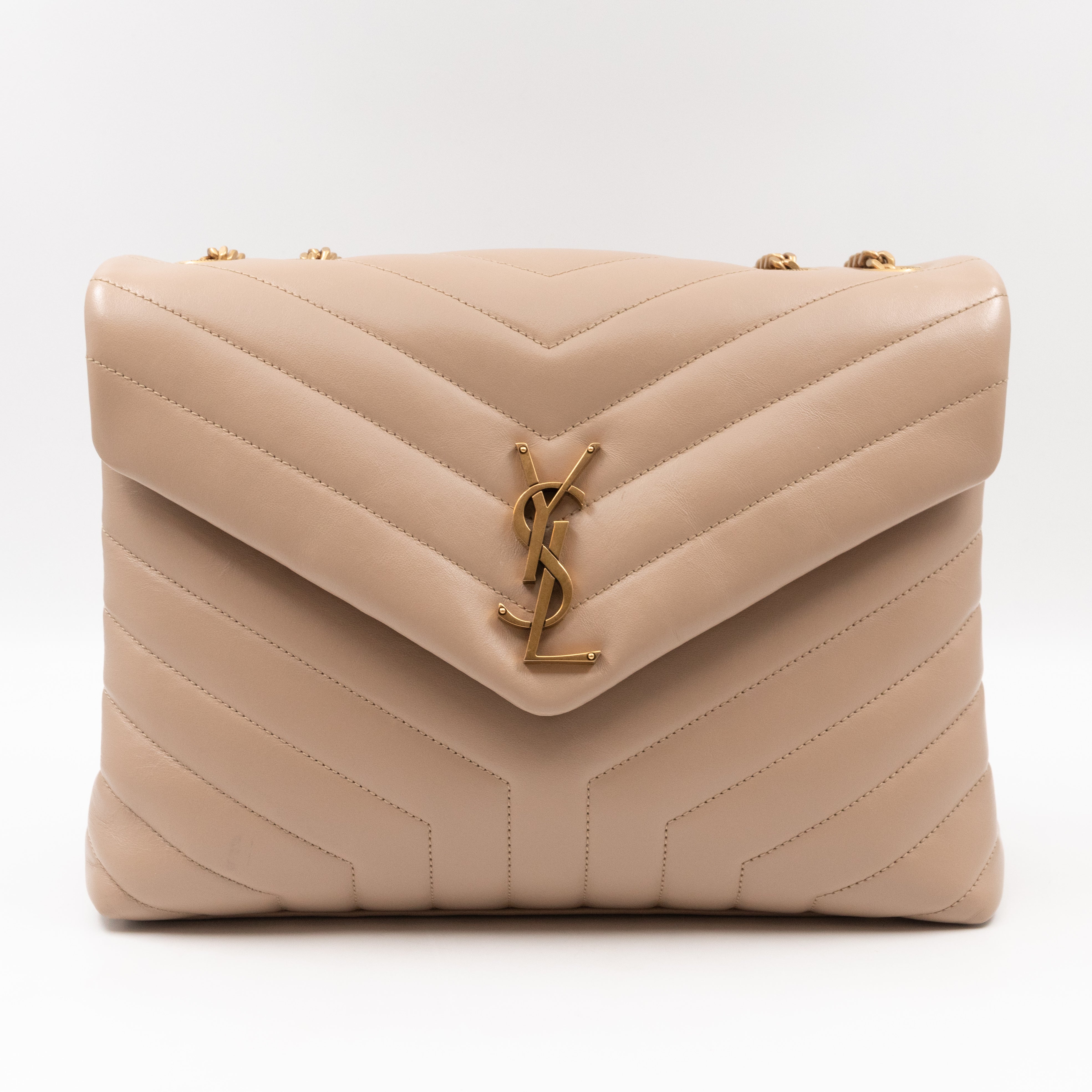 Loulou Medium Beige Leather