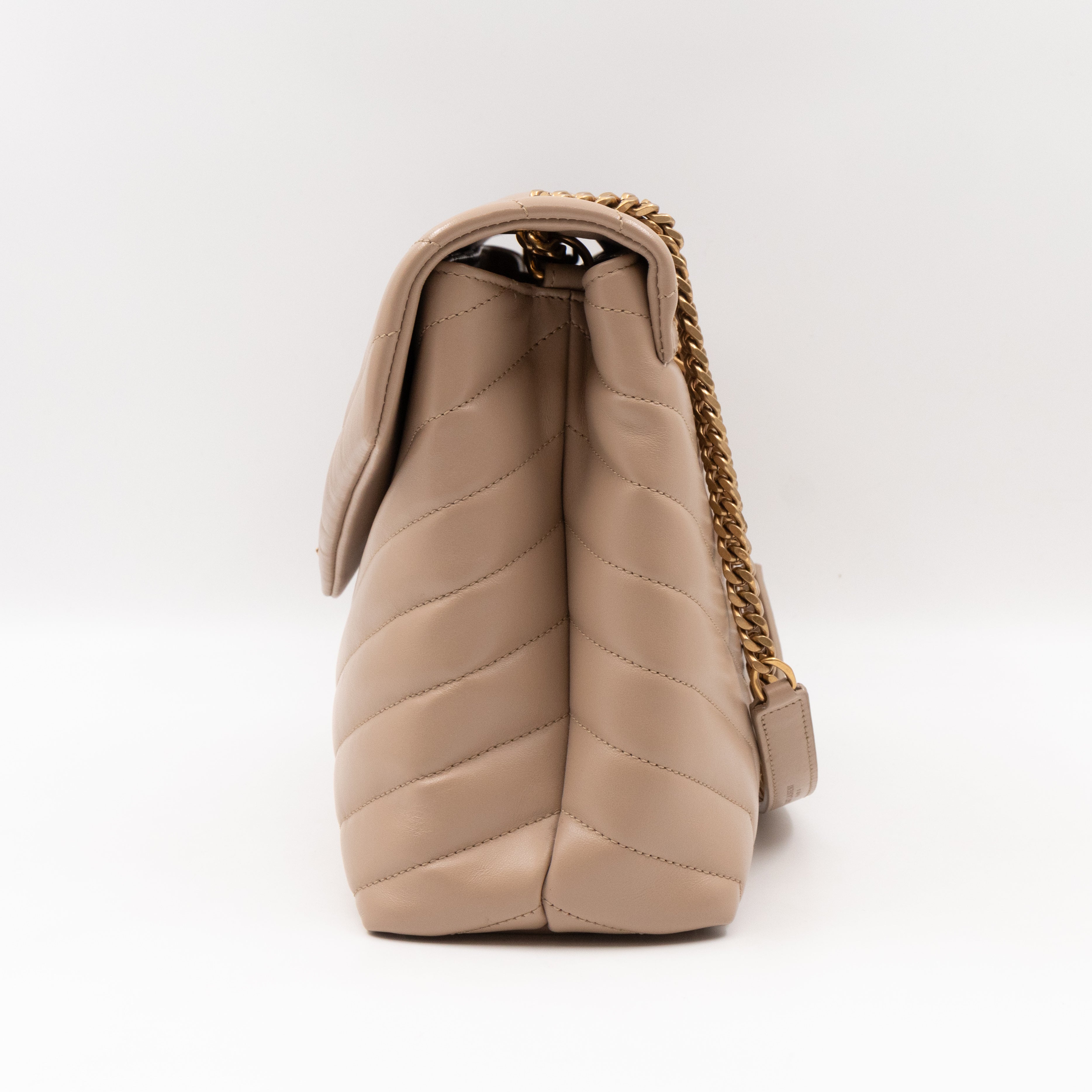 Loulou Medium Beige Leather