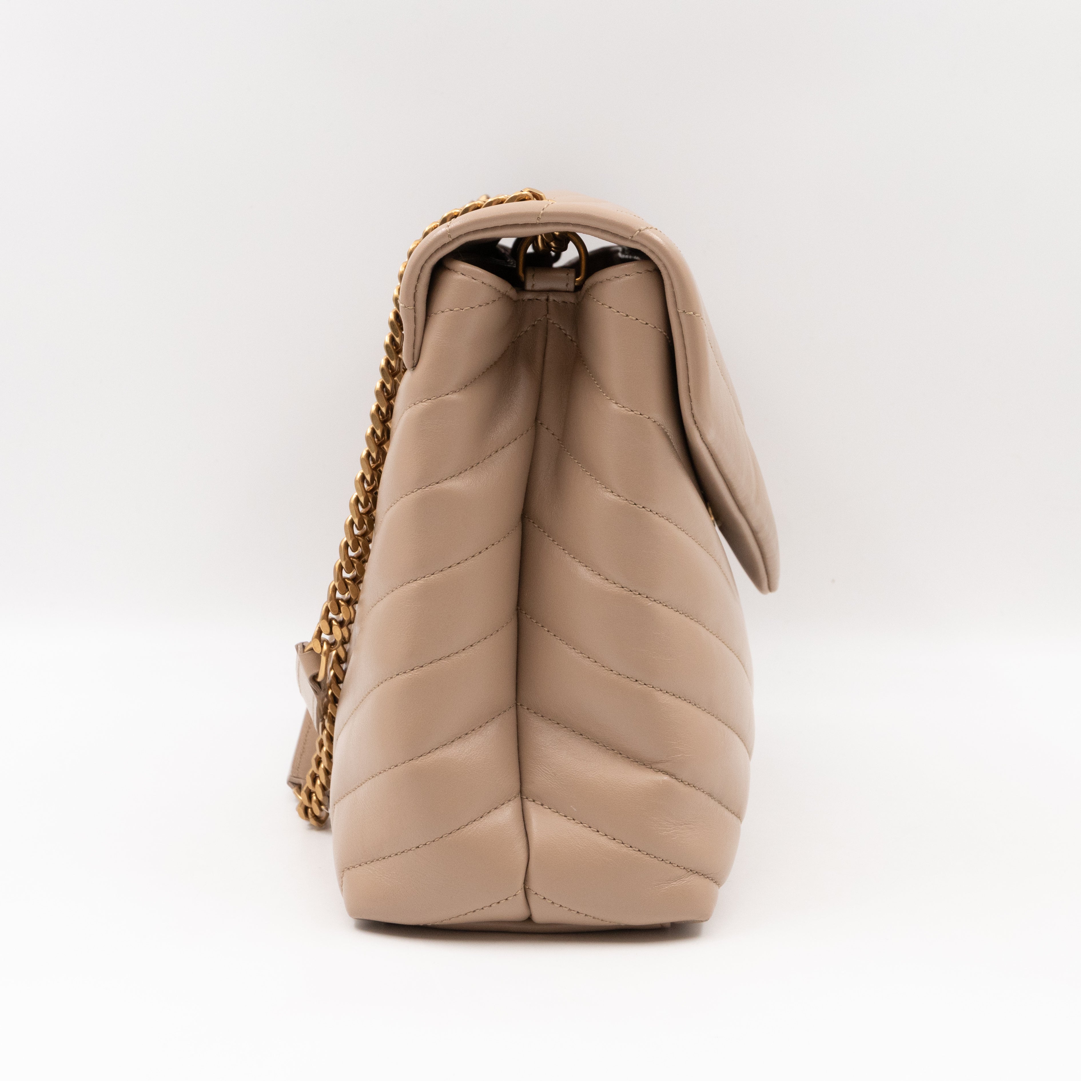 Loulou Medium Beige Leather