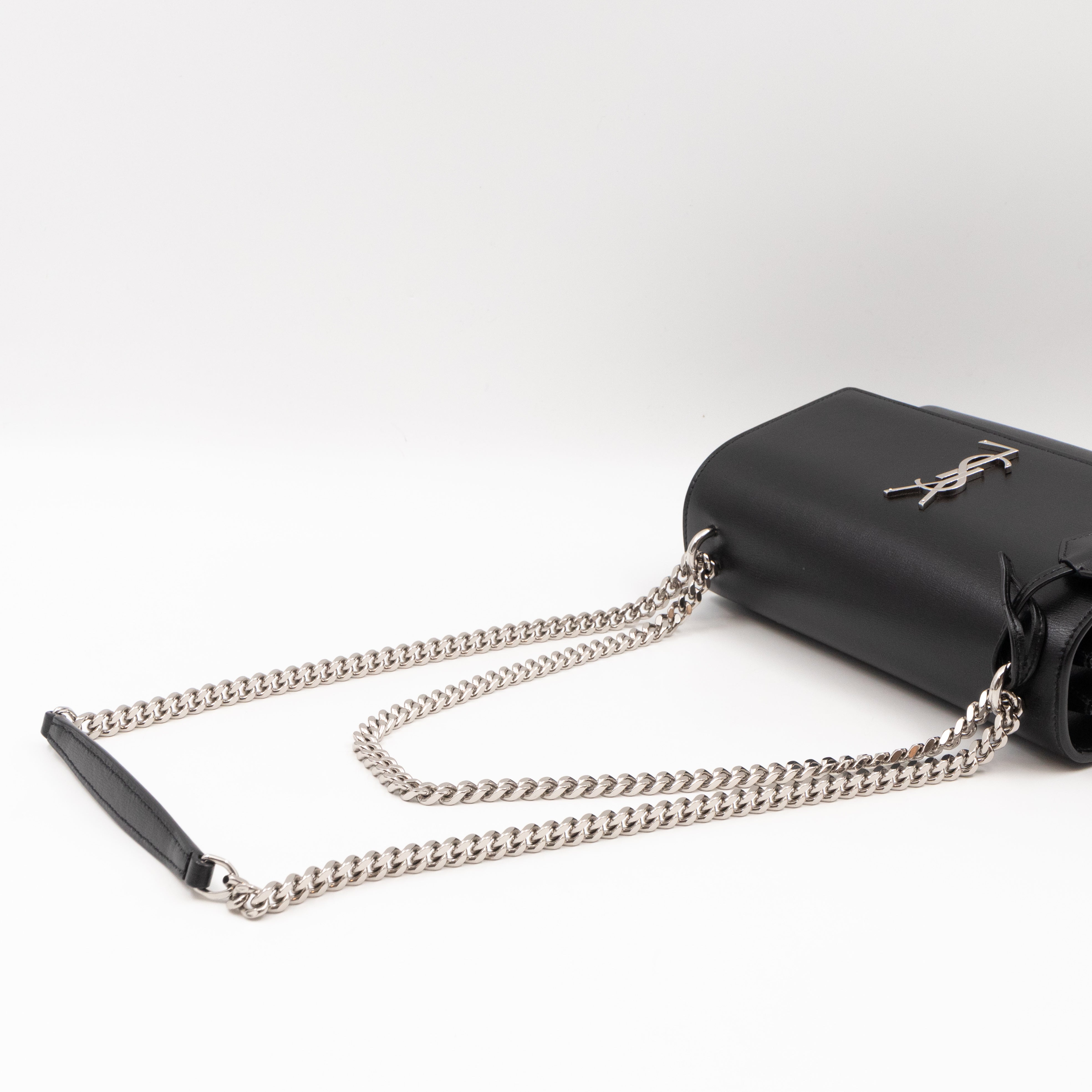 Sunset Medium Black Smooth Leather