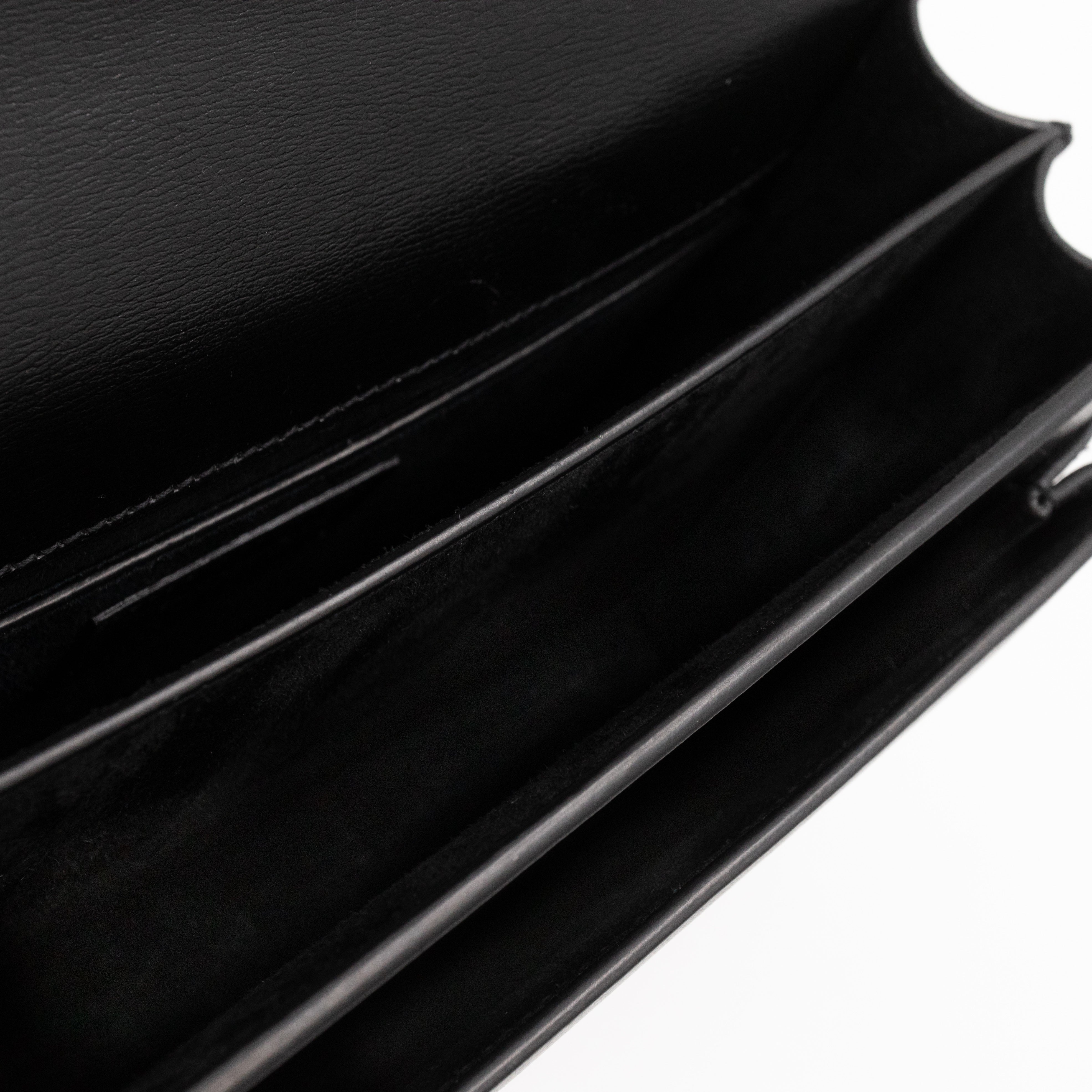 Sunset Medium Black Smooth Leather