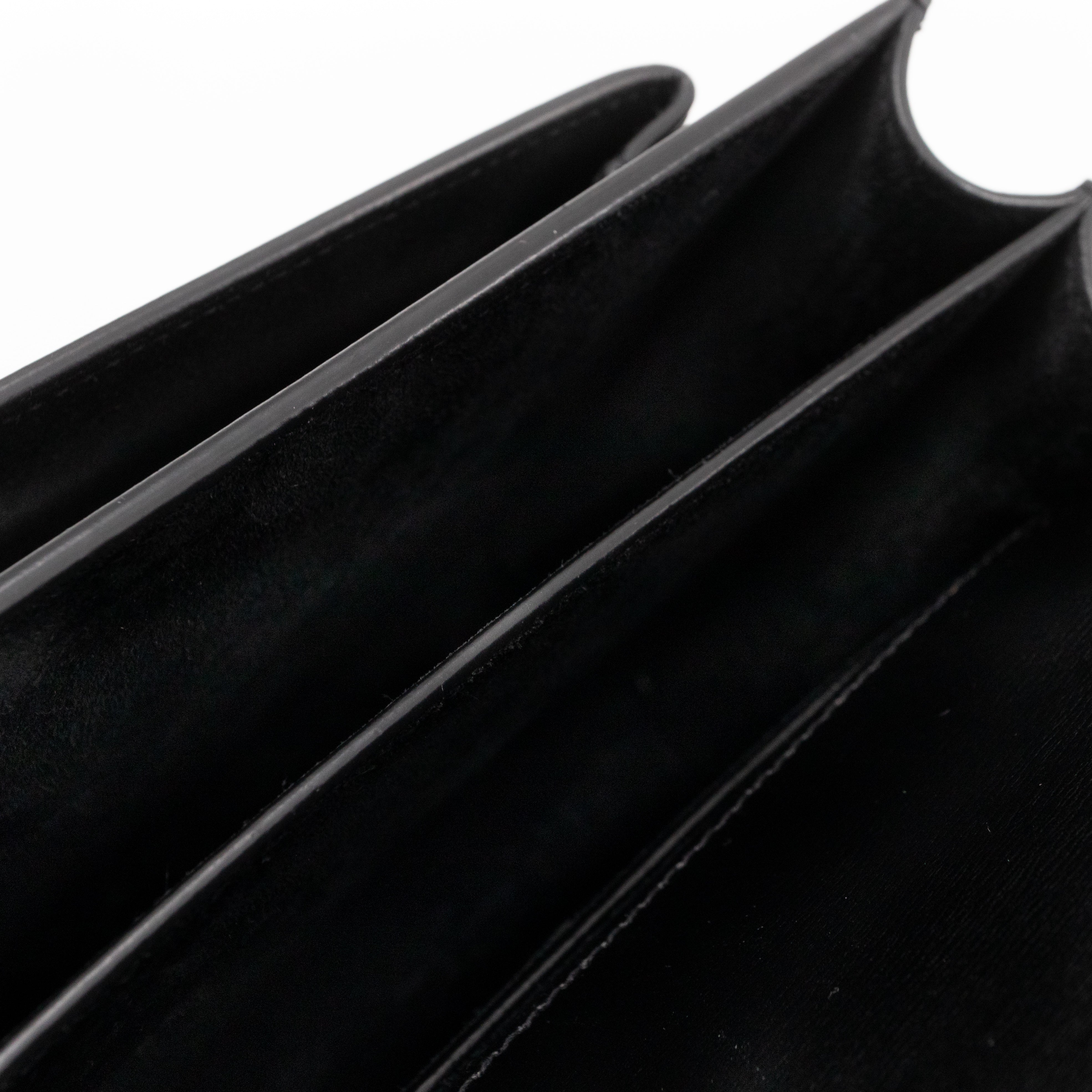 Sunset Medium Black Smooth Leather