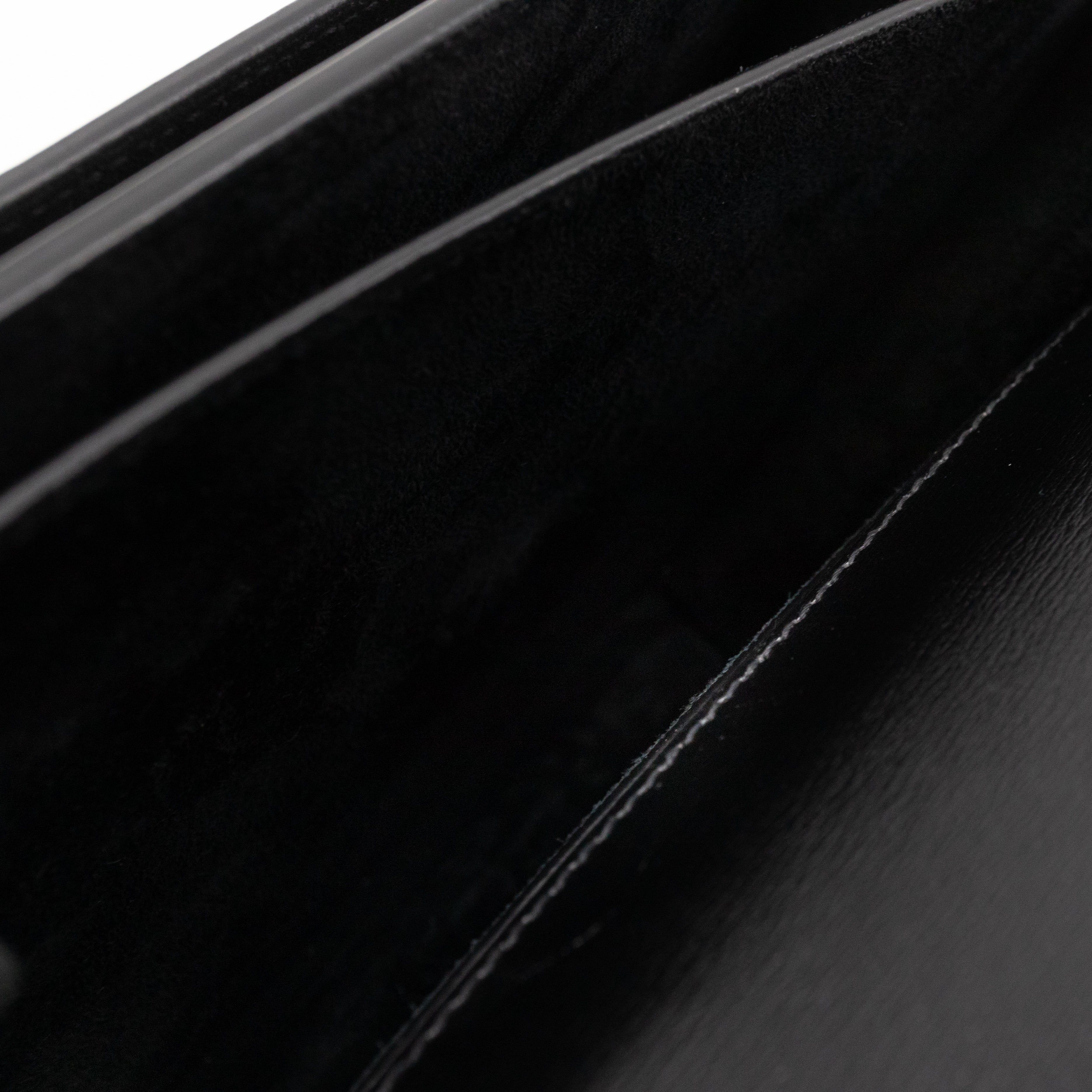 Sunset Medium Black Smooth Leather