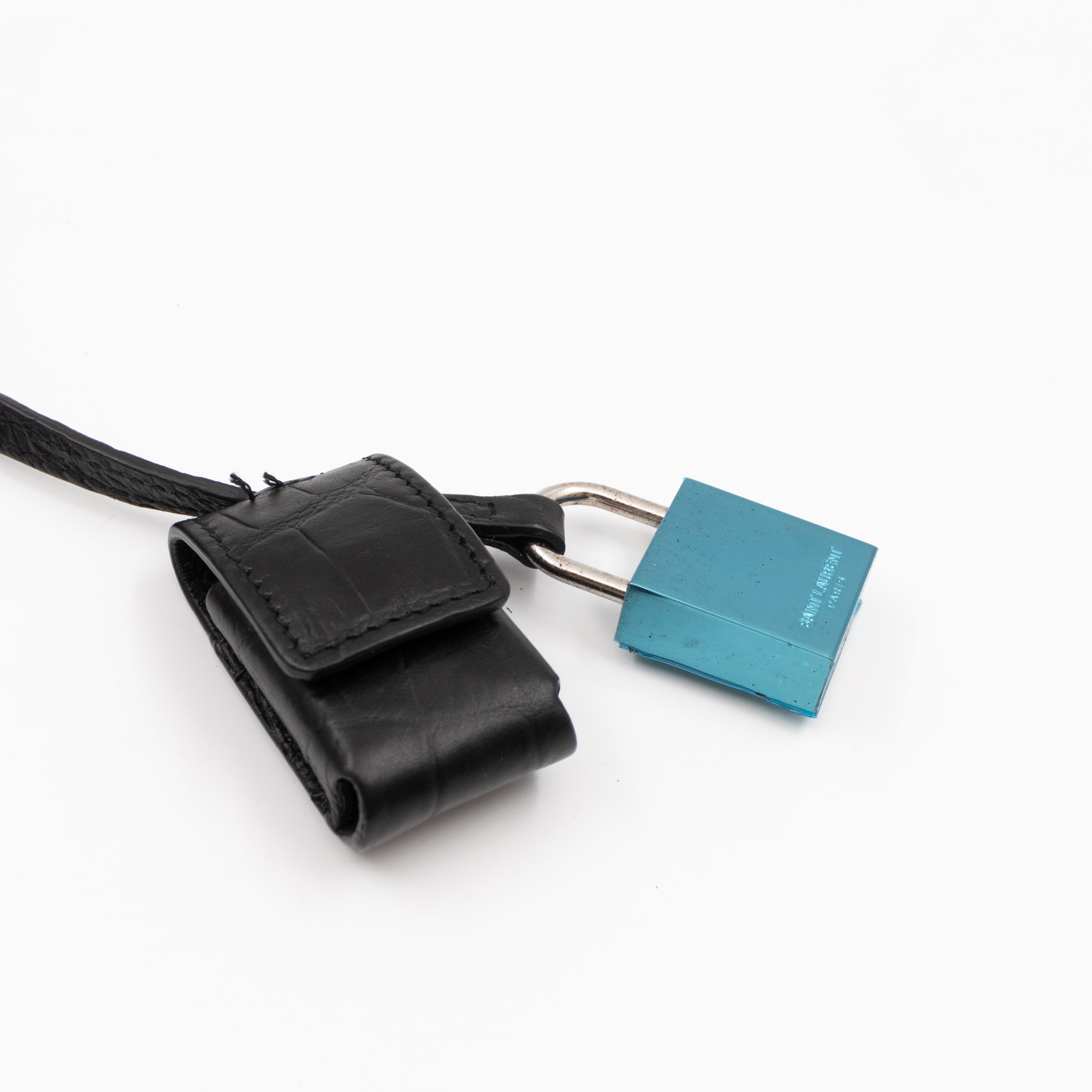 Sac de Jour Small Croc Black Embossed Leather