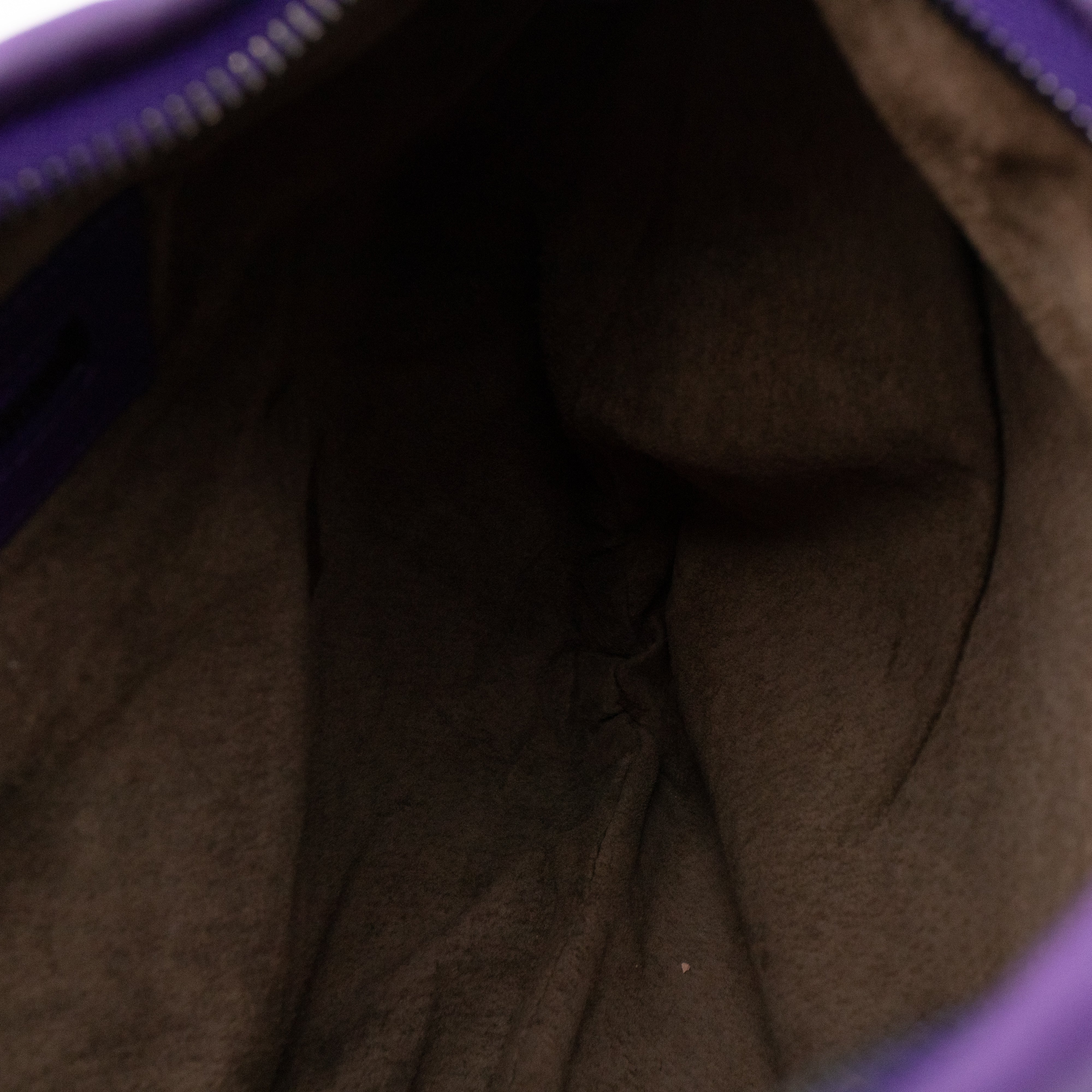 Veneta Hobo Bag Small Intrecciato Purple Leather