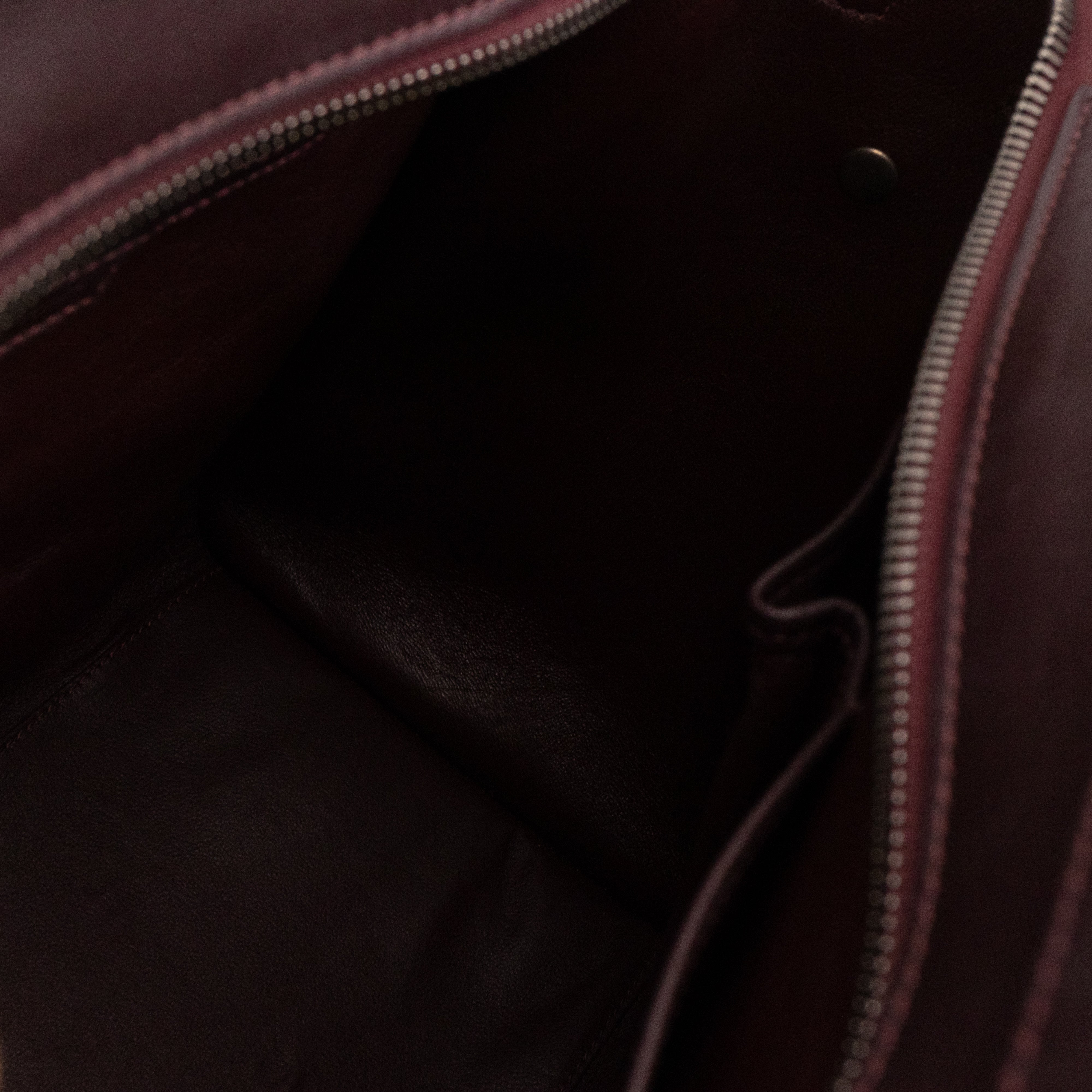 Mini Luggage Burgundy Leather