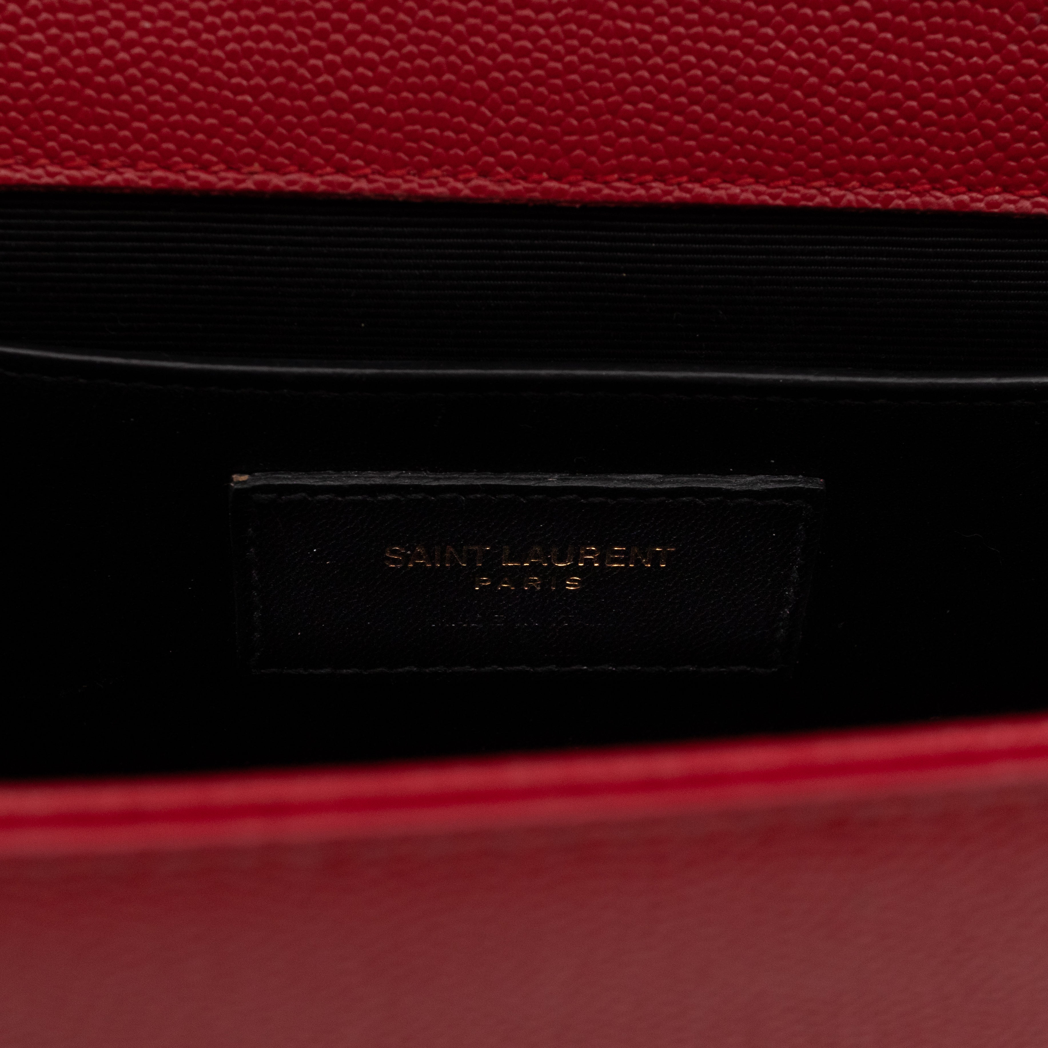 Kate Medium Red Grained Leather