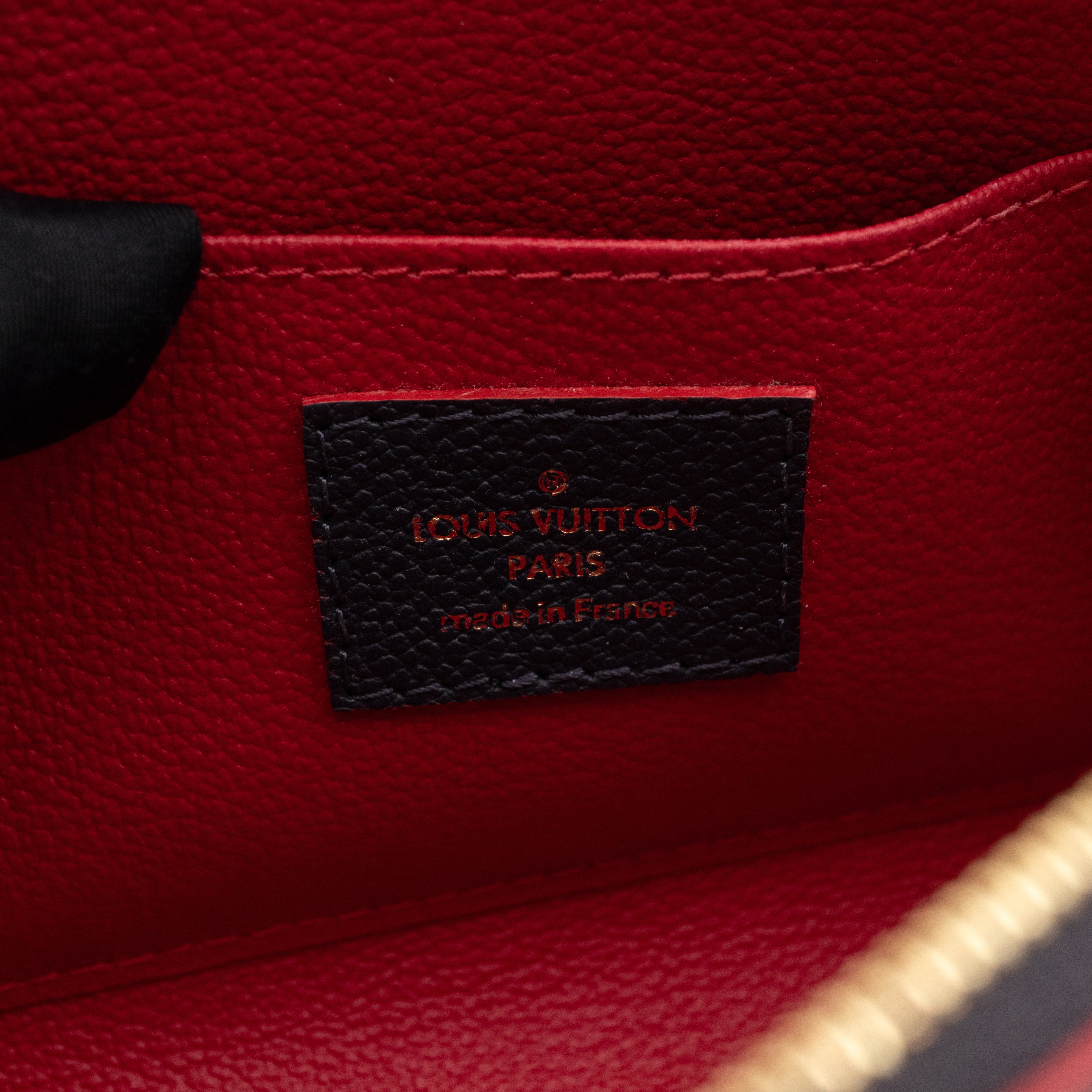 Cosmetic Pouch PM Navy Blue Monogram Empreinte