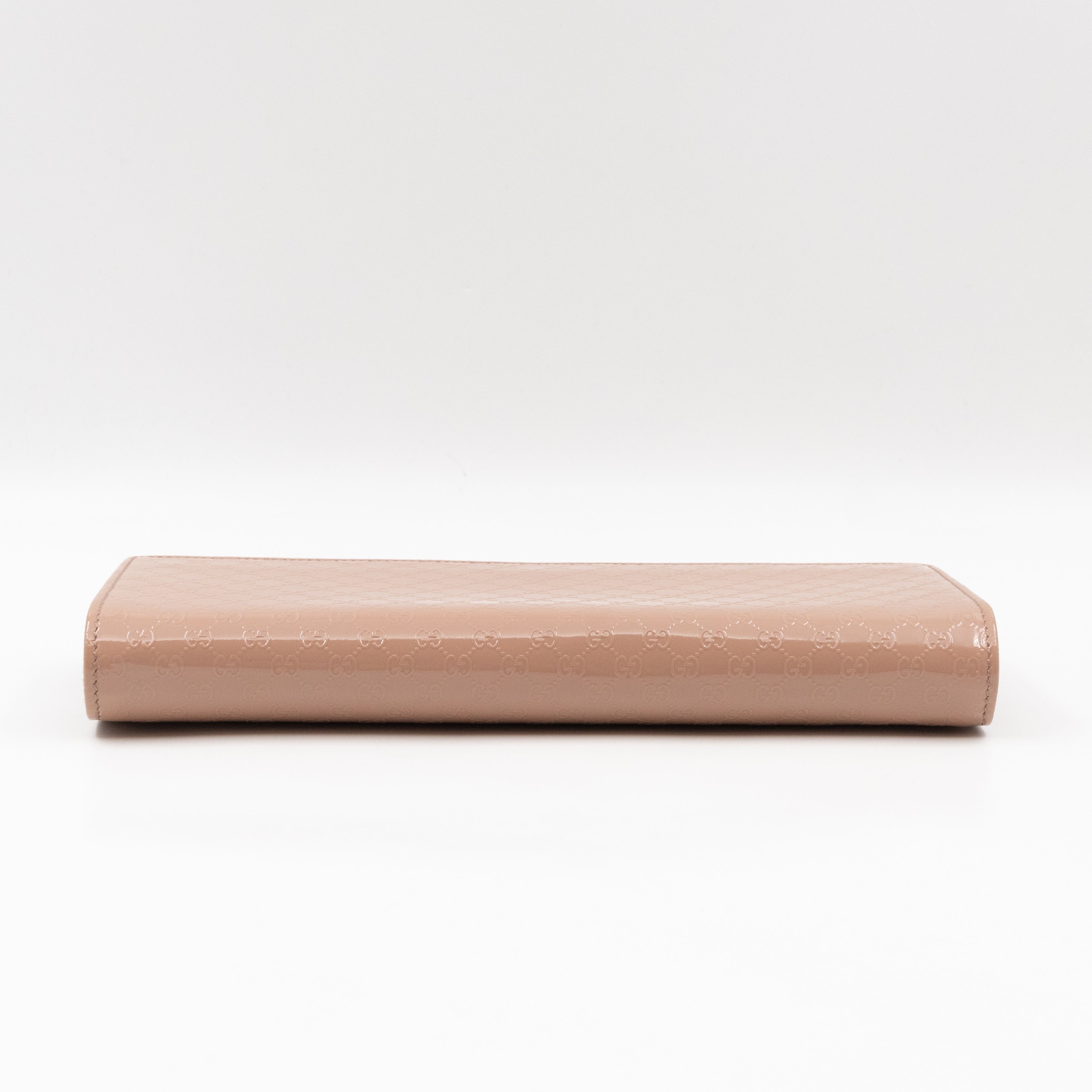 Broadway Clutch Beige Microguccissima Patent Leather