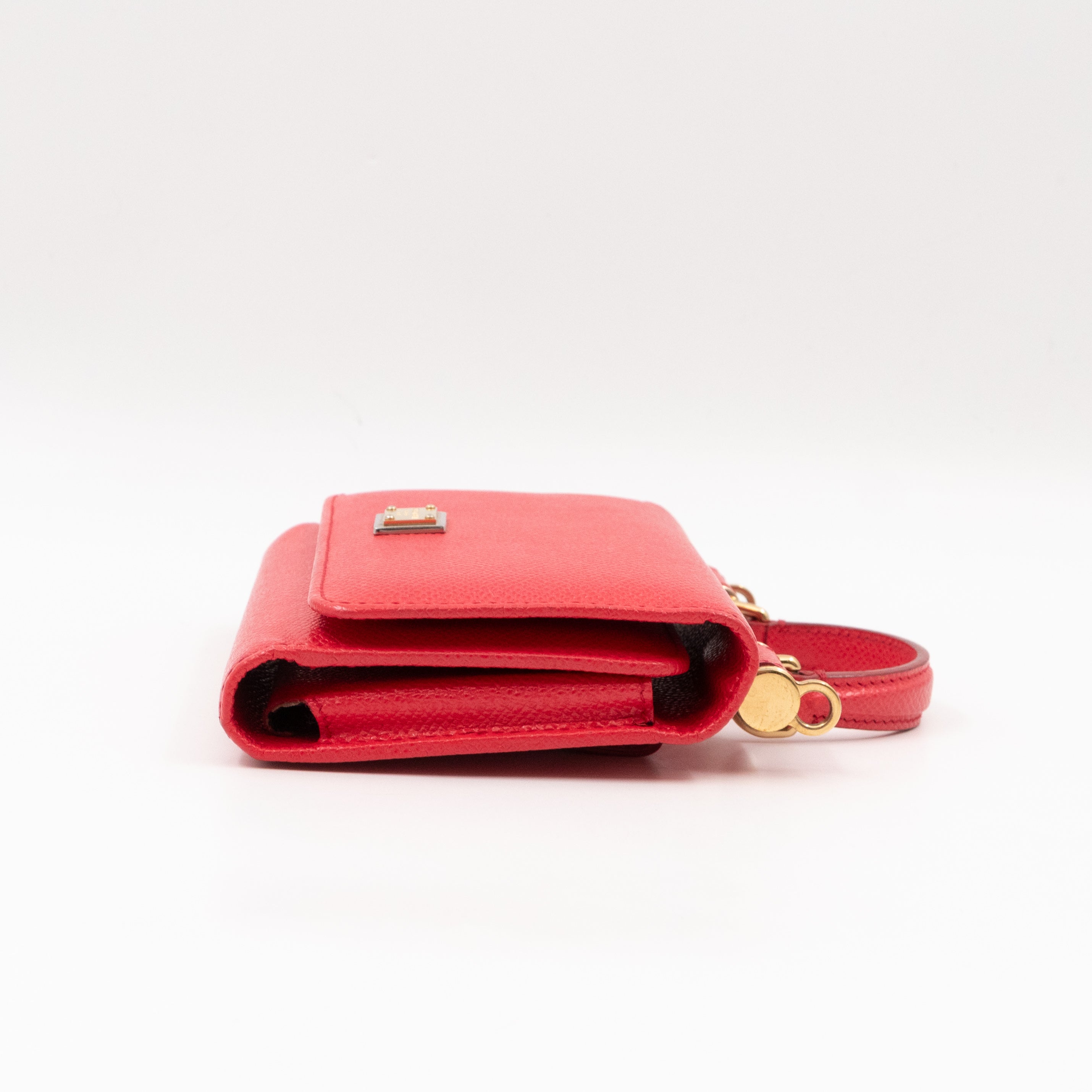 Sicily Von Belt Bag with Crystal Chain Pink Leather