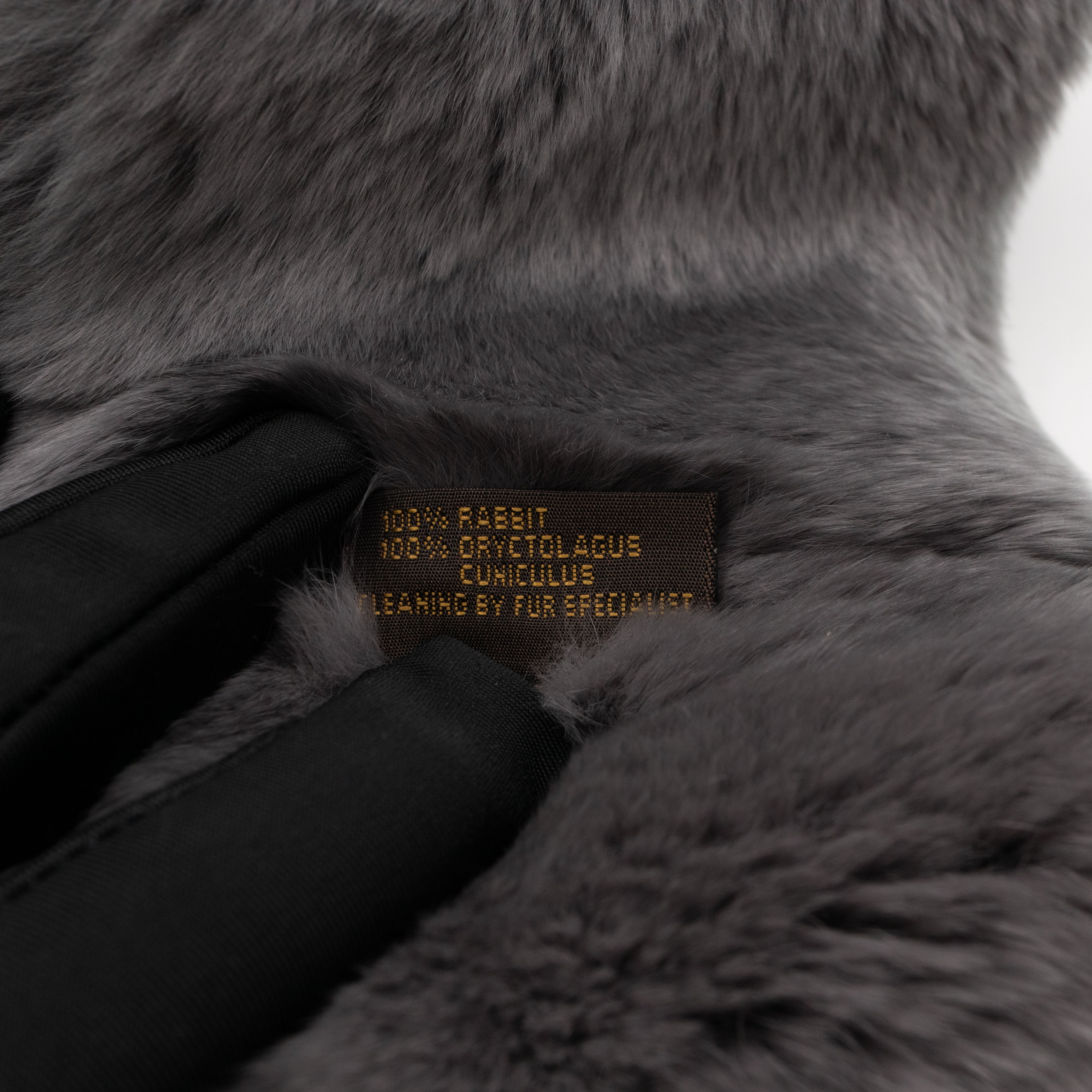 Rex Rabbit Grey Scarf Muffler