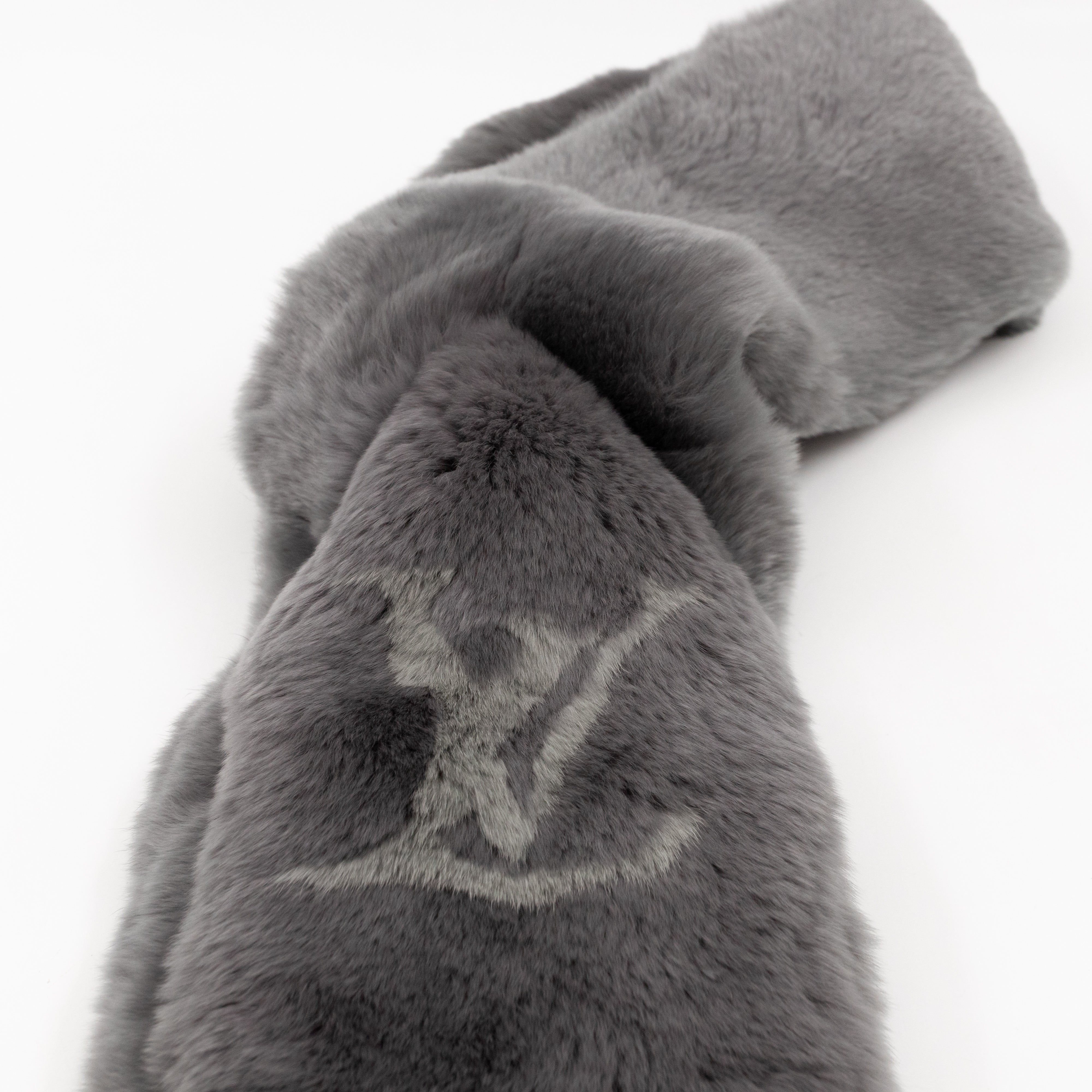 Rex Rabbit Grey Scarf Muffler