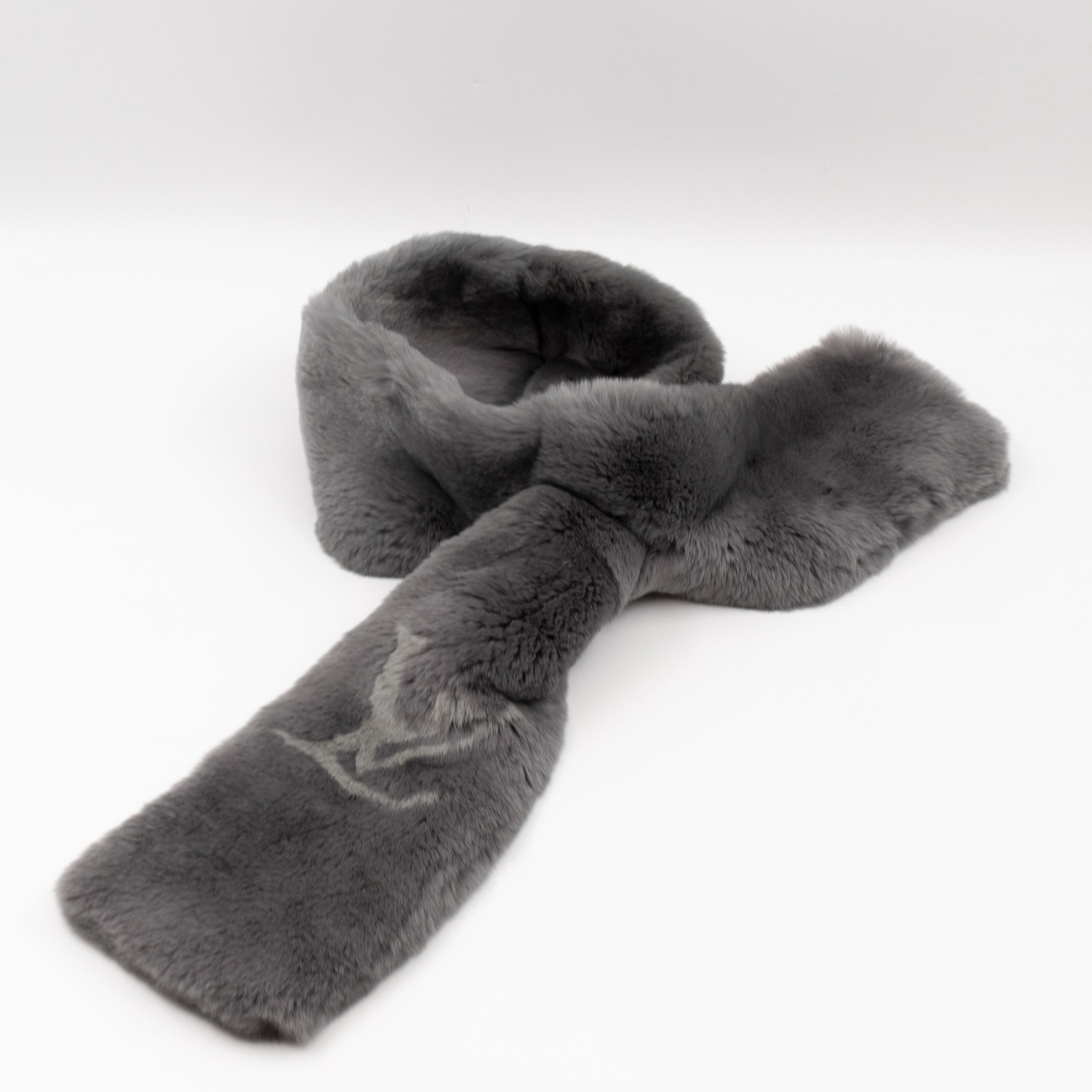 Rex Rabbit Grey Scarf Muffler