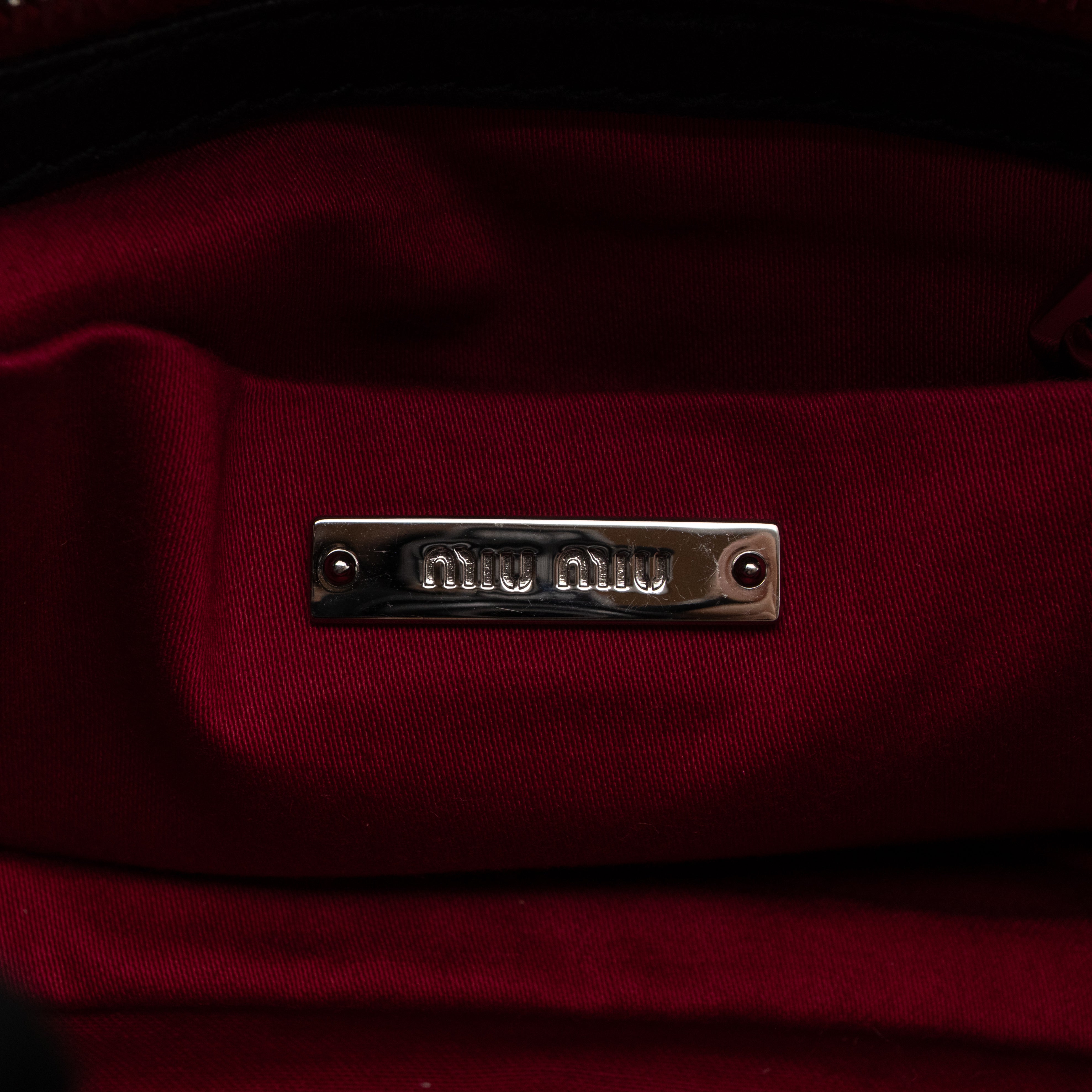 Coffer Chain Shoulder Bag Black Leather