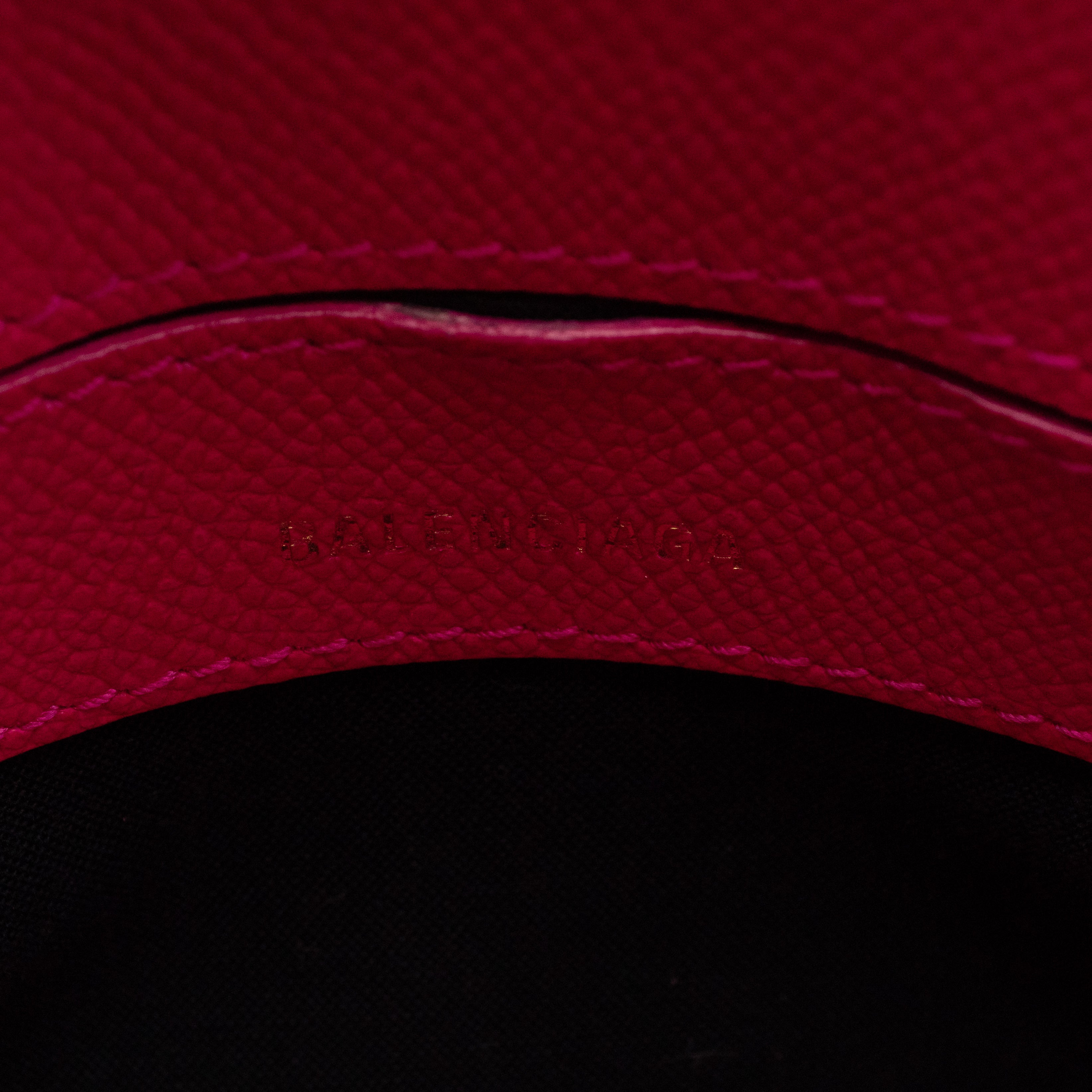 Ville XXS Top Handle Bag Fuchsia Grained Calfskin