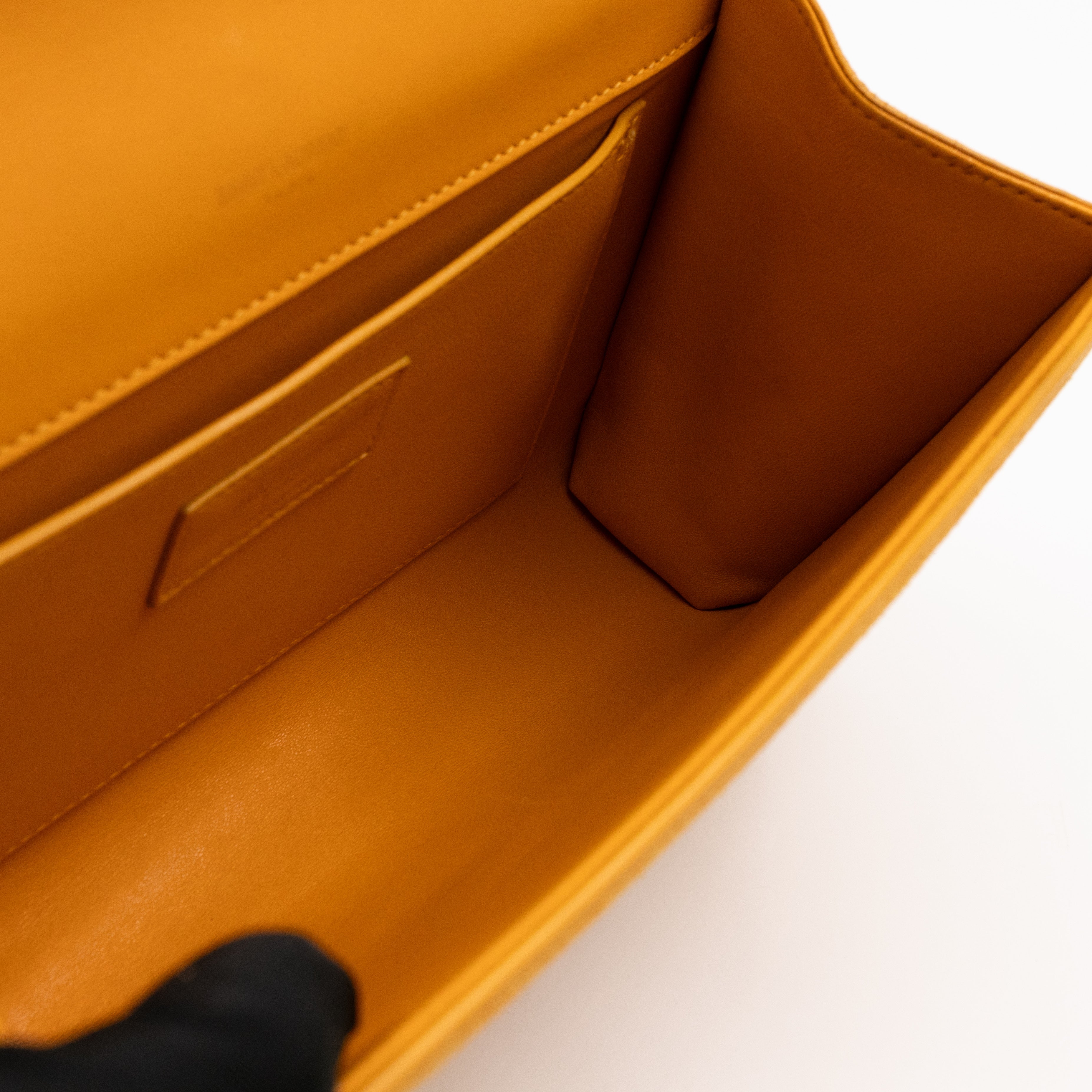 Kate Tassel Medium Yellow Suede Leather Gold