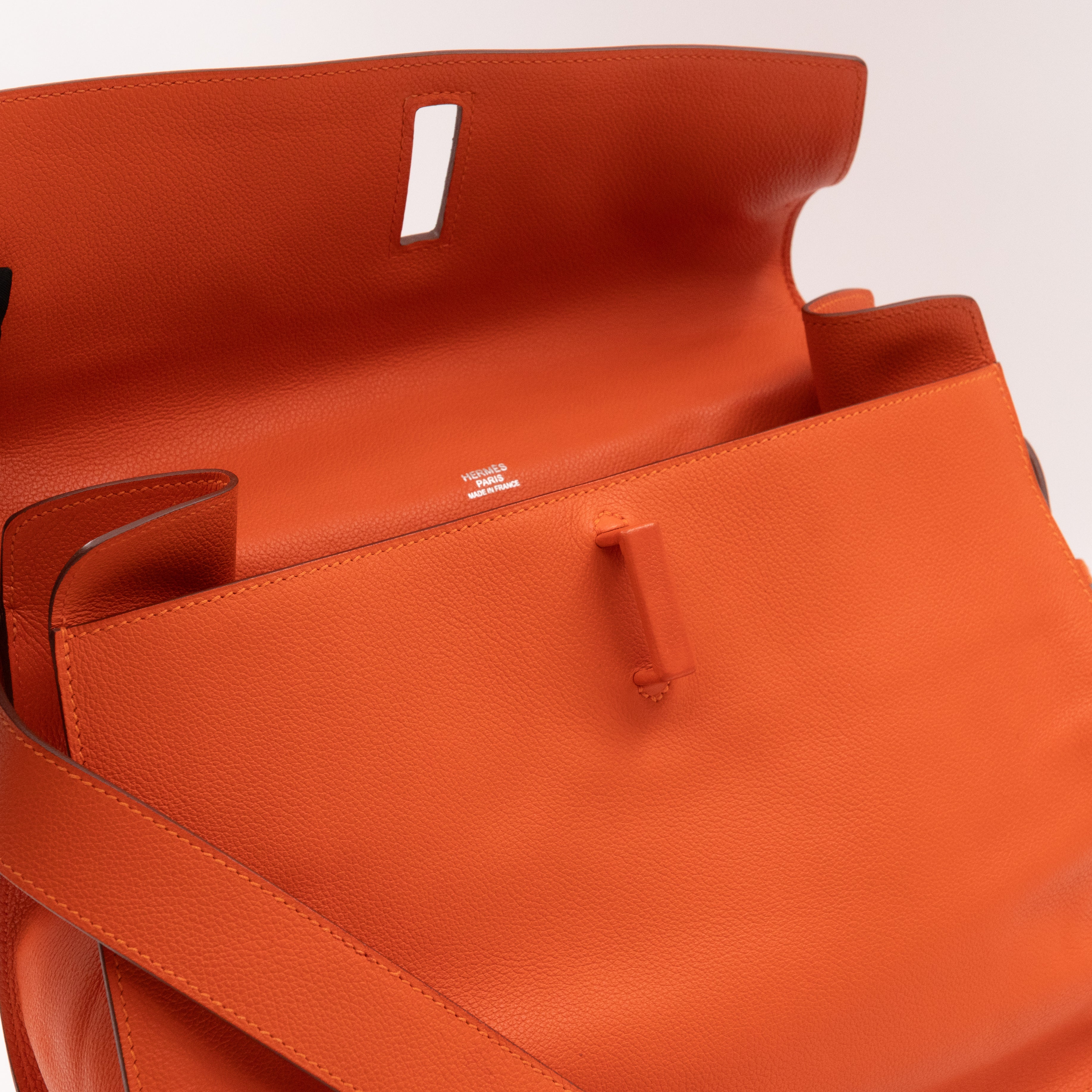 Etribelt Bag Orange Evergrain Calfskin Leather