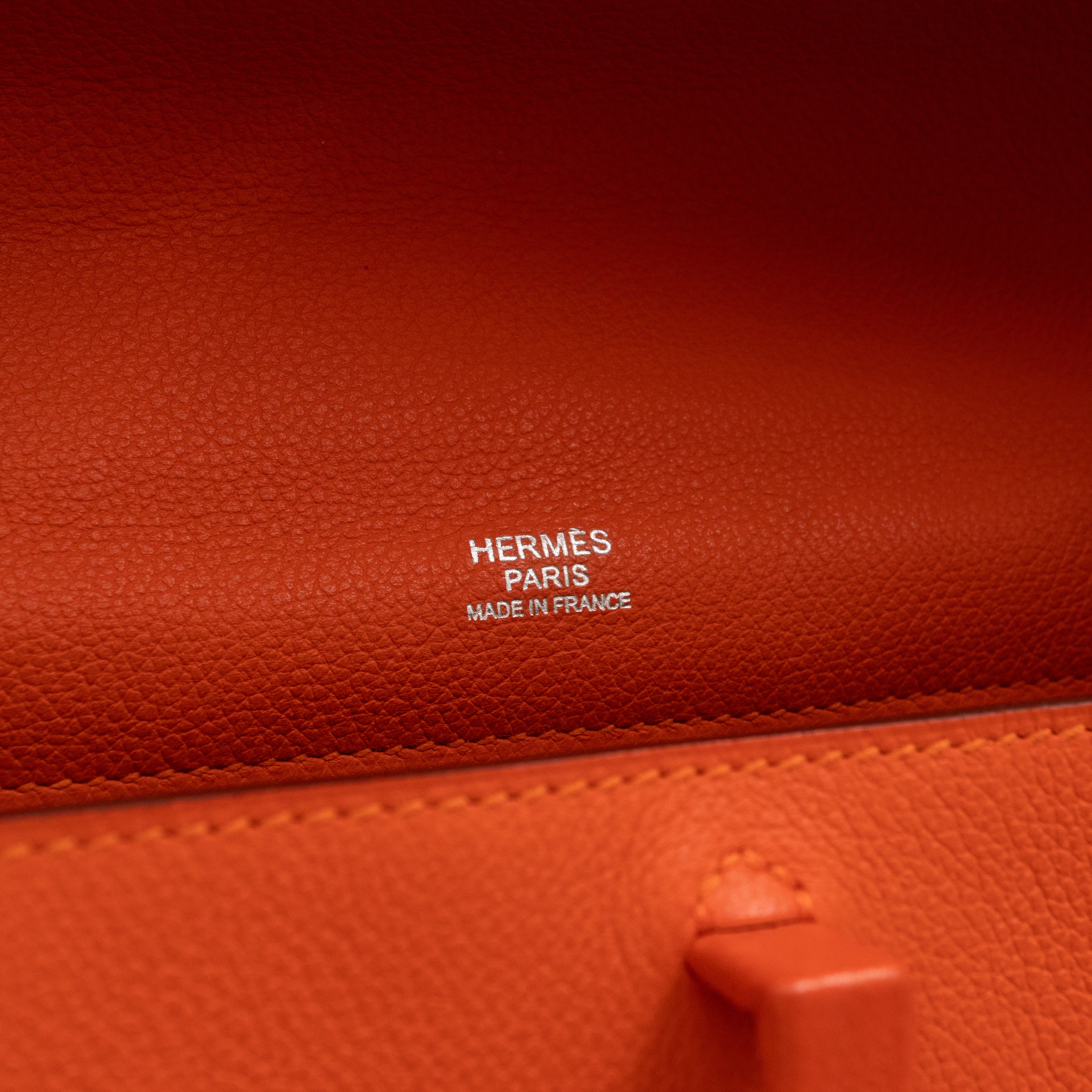 Etribelt Bag Orange Evergrain Calfskin Leather