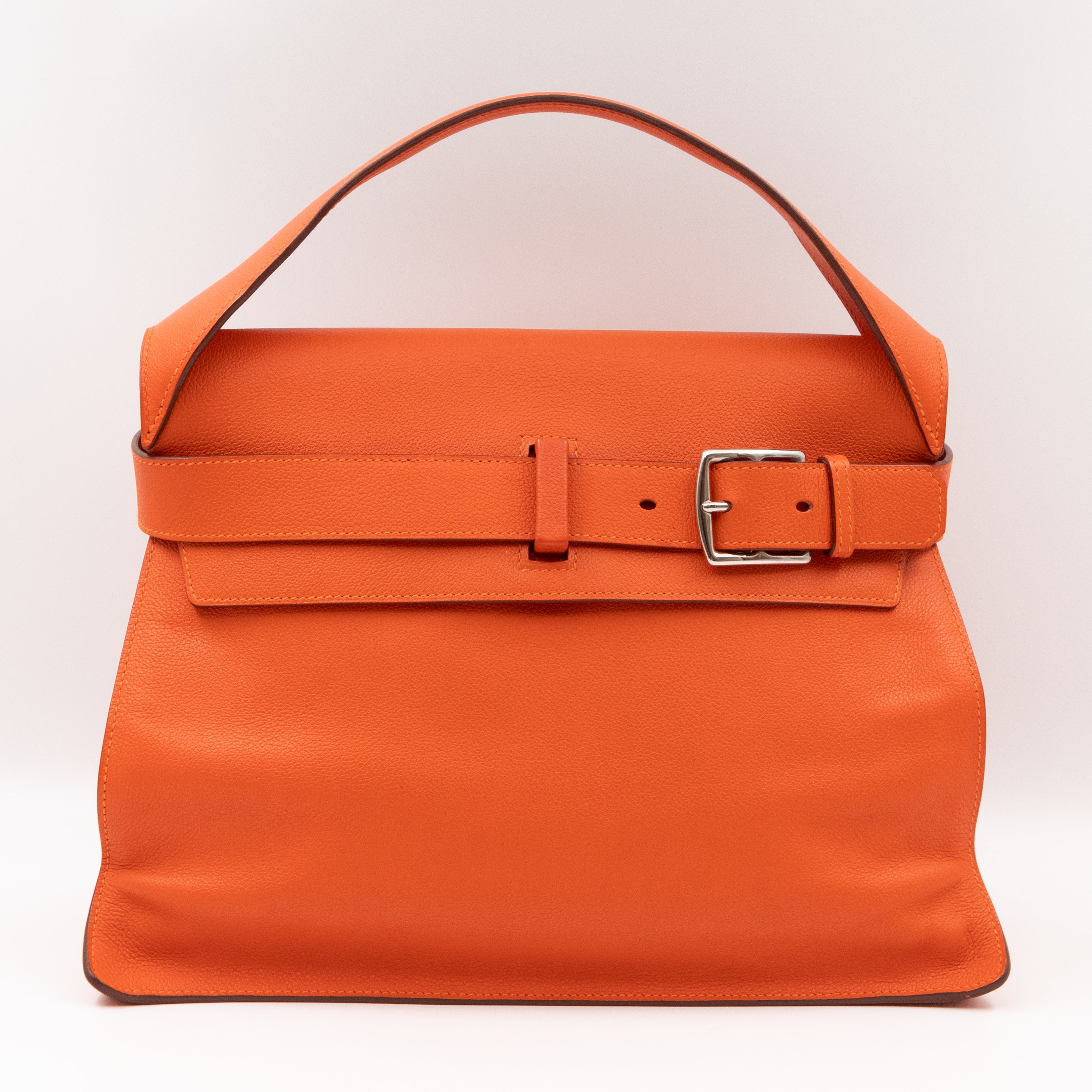 Etribelt Bag Orange Evergrain Calfskin Leather