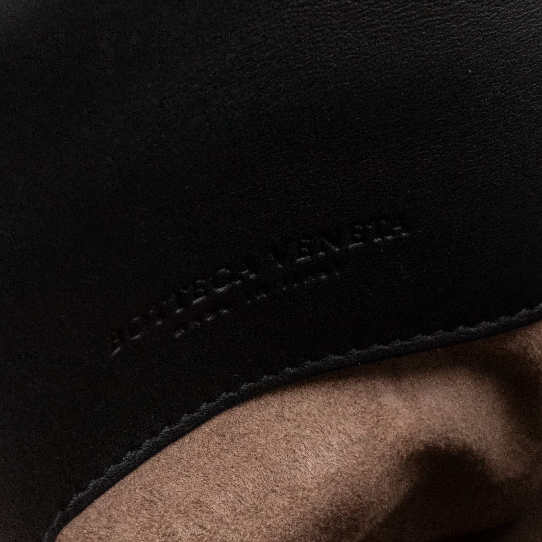 Luna Crossbody Bag Intrecciato Black Leather