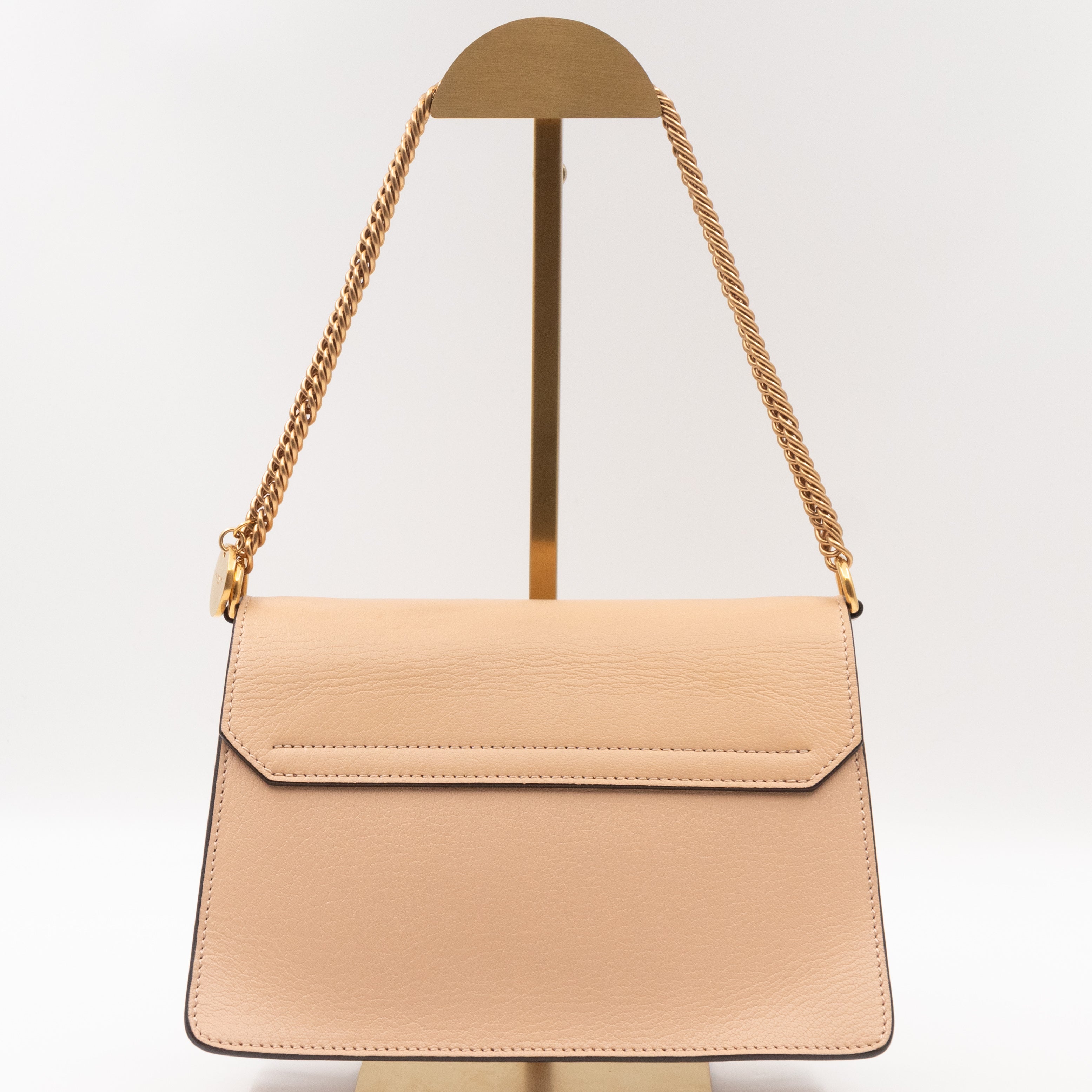GV3 Small Crossbody Bag Beige Leather